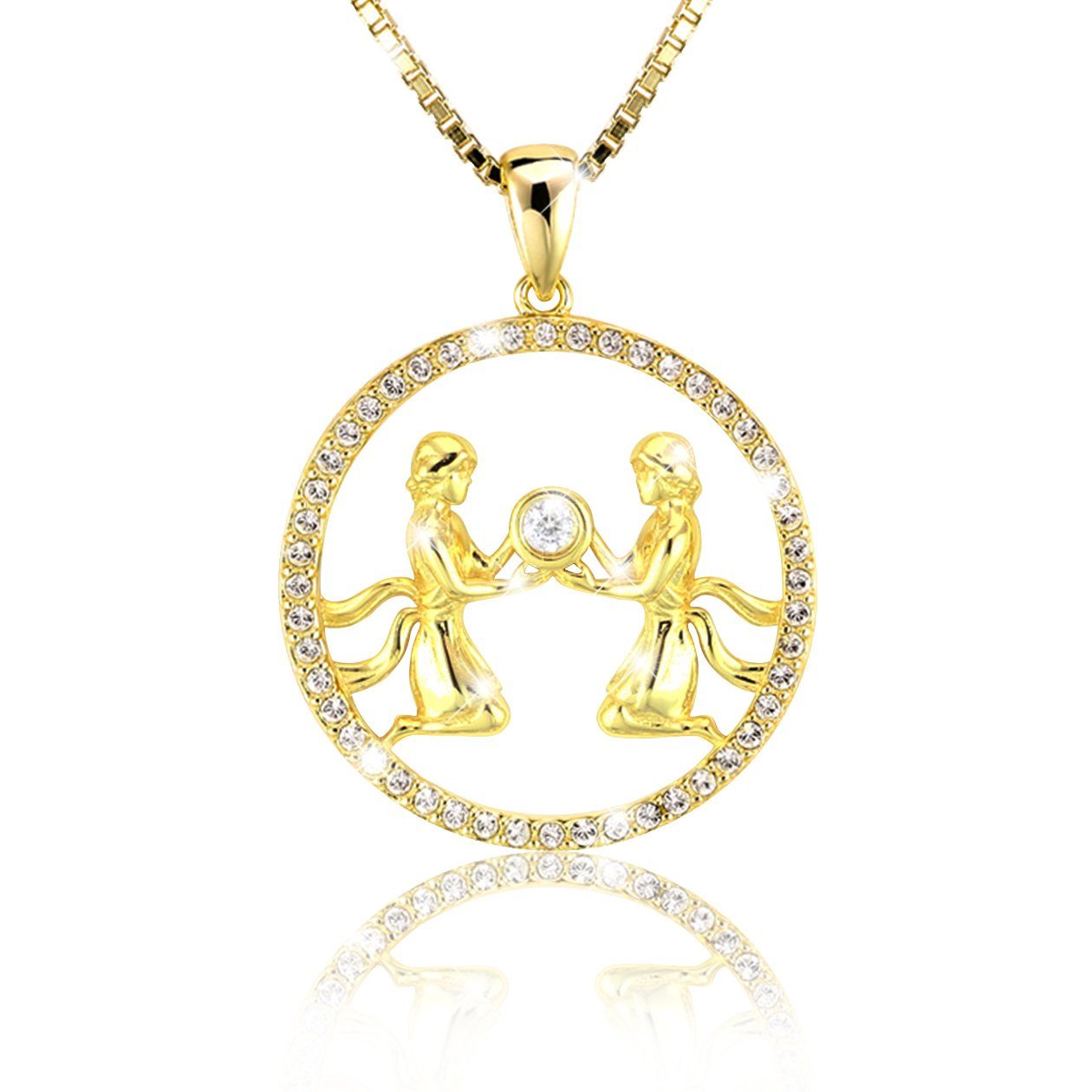 PAVELS Kette mit Anhänger Shine Zwillinge, Elegante Sternzeichenkette für Z günstig online kaufen