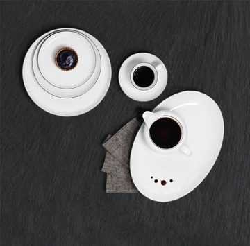 Seltmann Weiden Tasse Lido Black Line Kaffeeobertasse 0,22 l, Porzellan