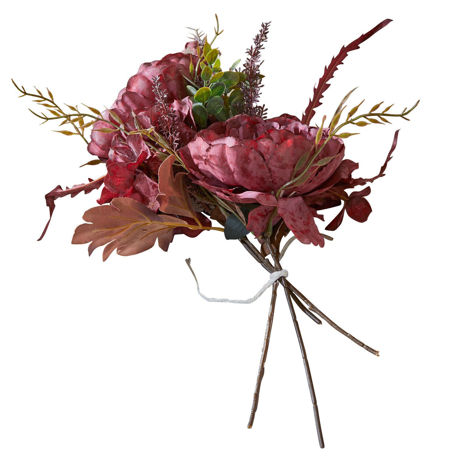 Kunstblume Deko-Blumenstrauß Rivière Ambrée bordeaux, Mirabeau, Höhe 42.0 c günstig online kaufen