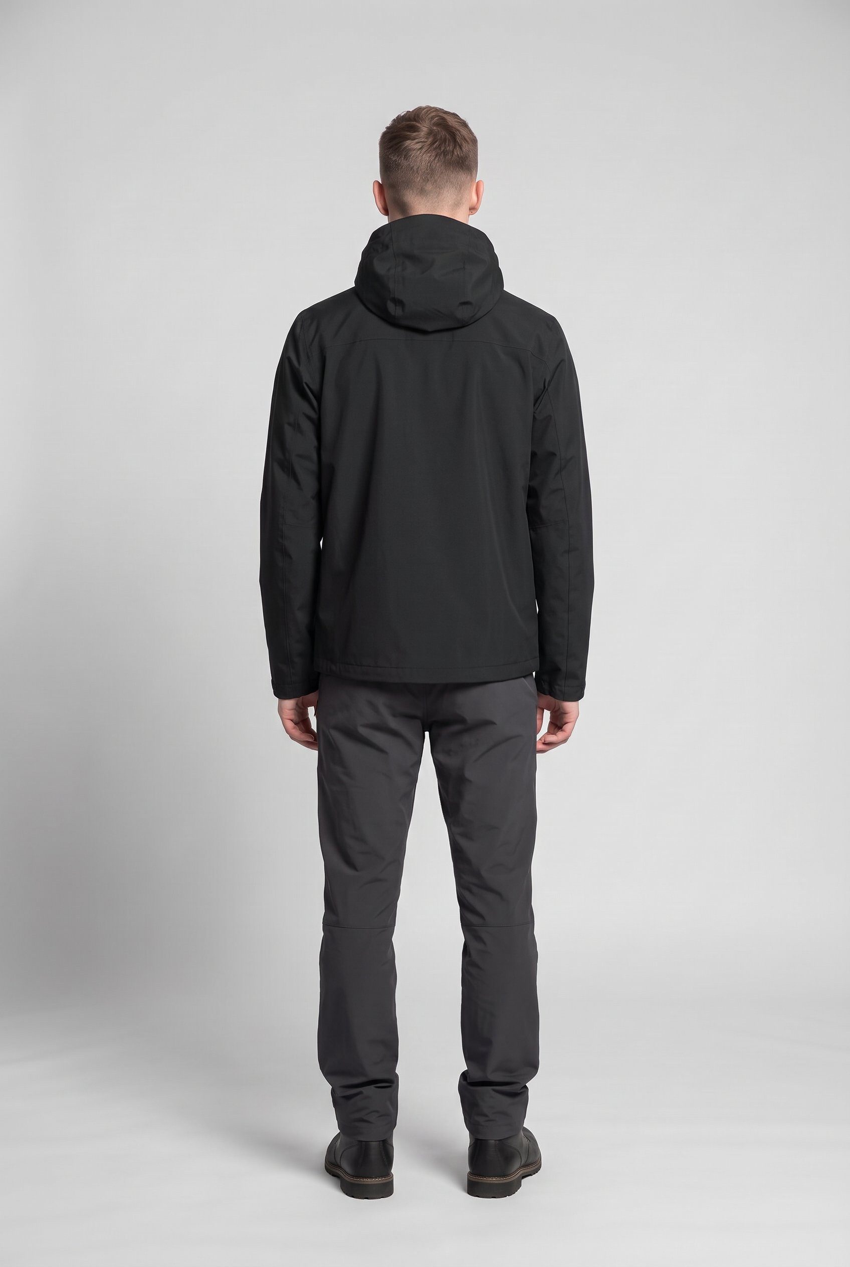 Jack Wolfskin Regenjacke OUTROVERT 2L JKT M mit Kapuze, atmungsaktiv, wasserdicht – Bild 4 von 5