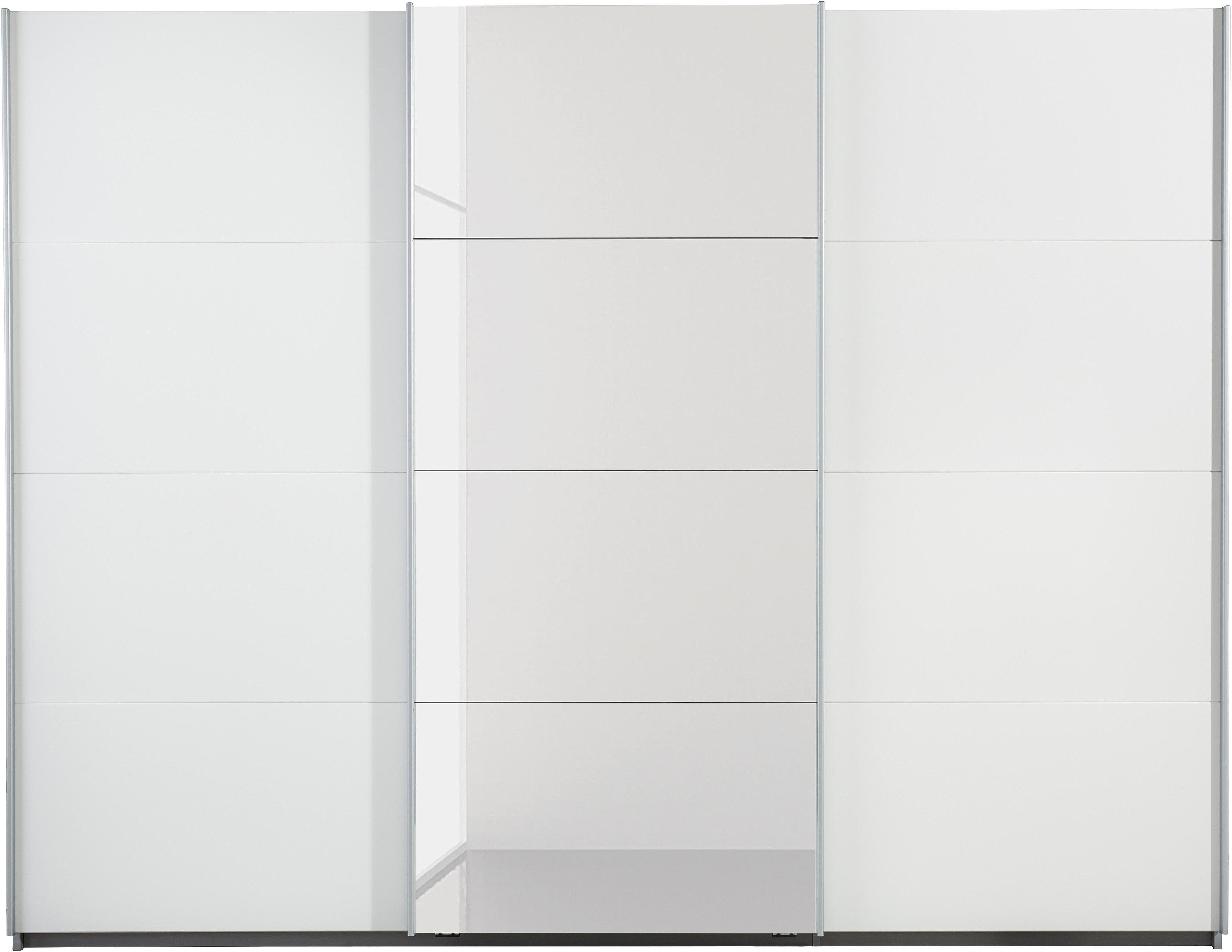 OTTO home Kleiderschrank Mehrzweckschrank Aktenschrank Möbel Mietswohnung Schlafzimmer DOBENE (erhältlich in Breite: 271 und 360 cm, Höhe: 210 cm) mit großen Spiegelelementen, inkl. Schubladeneinsatz MADE IN GERMANY