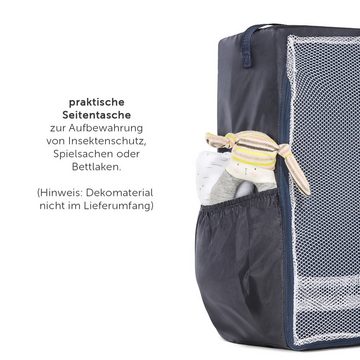 Hauck Baby-Reisebett Sleeper 60 x 120 cm - Uni Navy, Reisebettmatratze 60x120 cm Matratze für Baby Reisebett mit Tasche