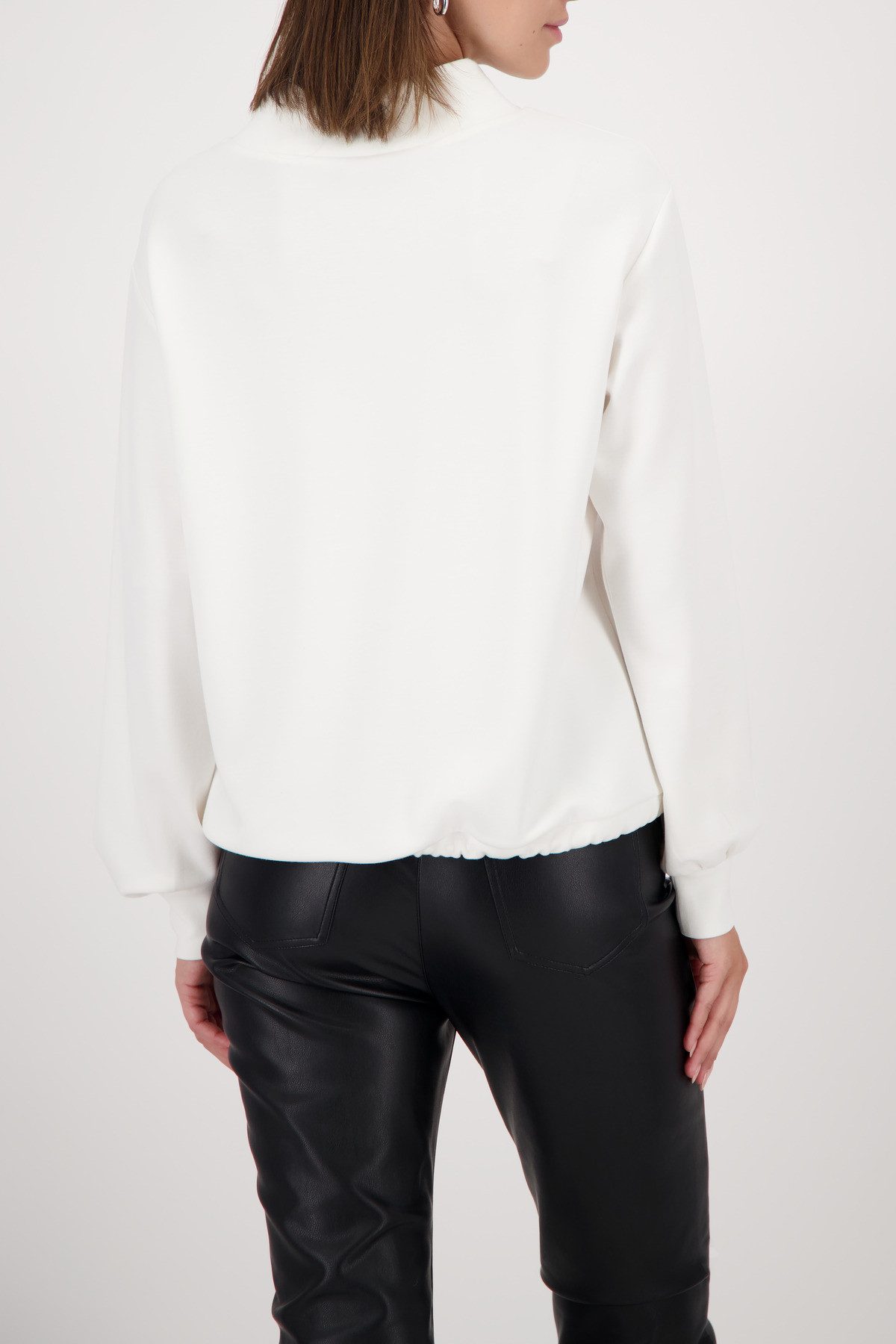 Monari Sweatshirt Sweatshirt Basic Schmuckdetail Regular fit mit Stehkragen günstig online kaufen