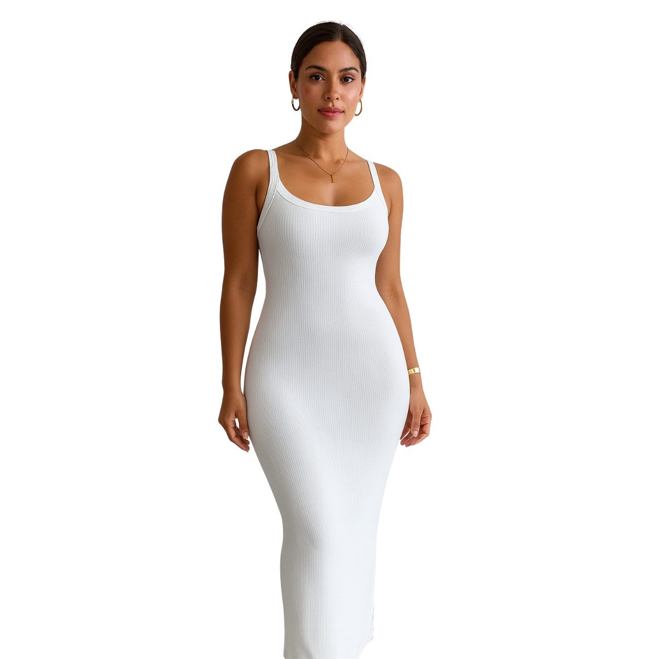 Milauren Maxikleid PRISMÉ figurbetont Limited Style Slim fit Sommerkleid