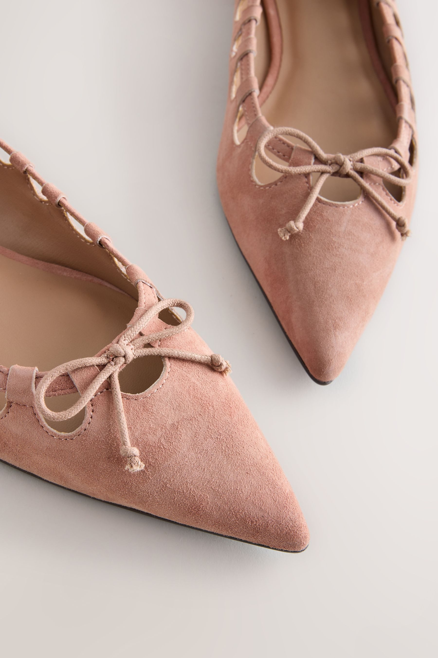 Next Forever Comfort® Spitze Lederschuhe mit Cutout Ballerina – Bild 4 von 5