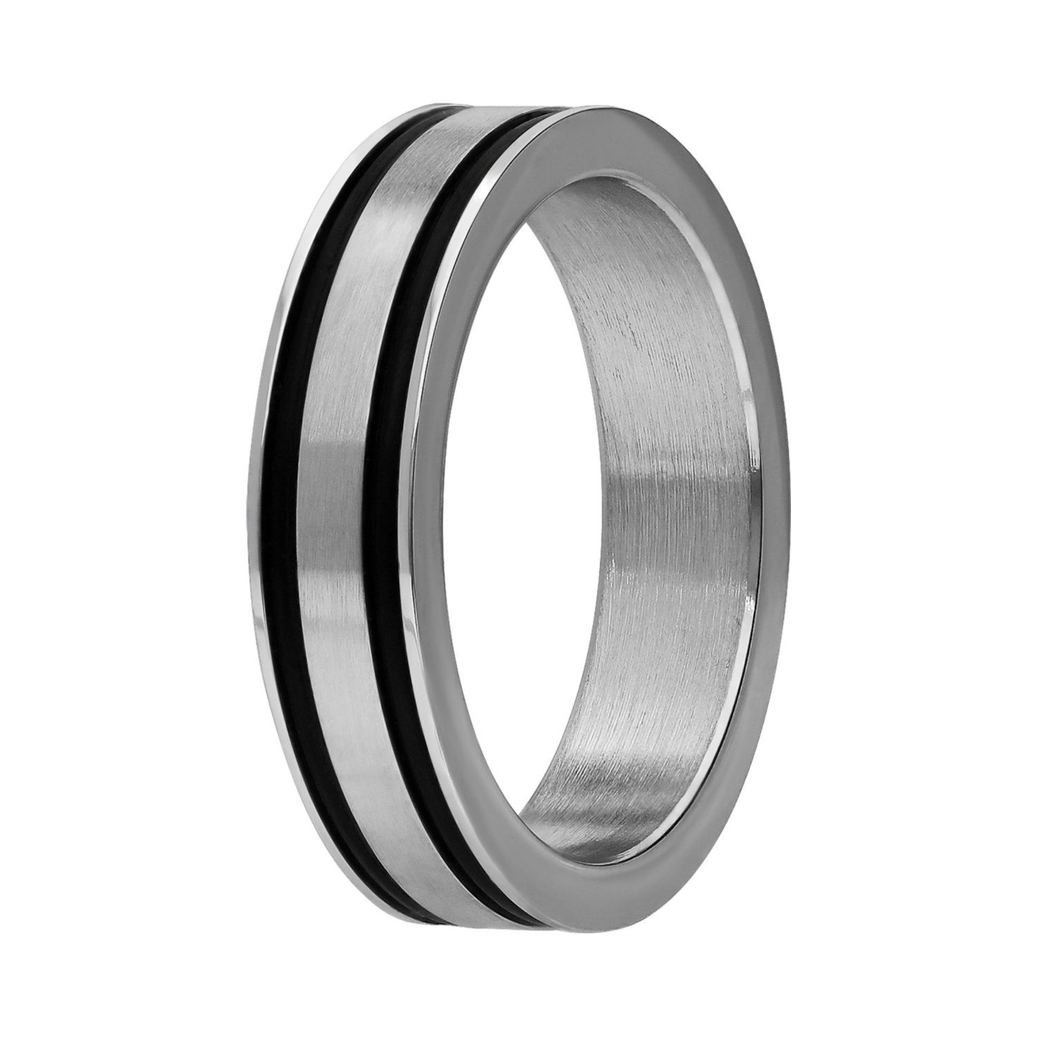 LUCARDI Fingerring Ring - Stahl - Silber - Kinder