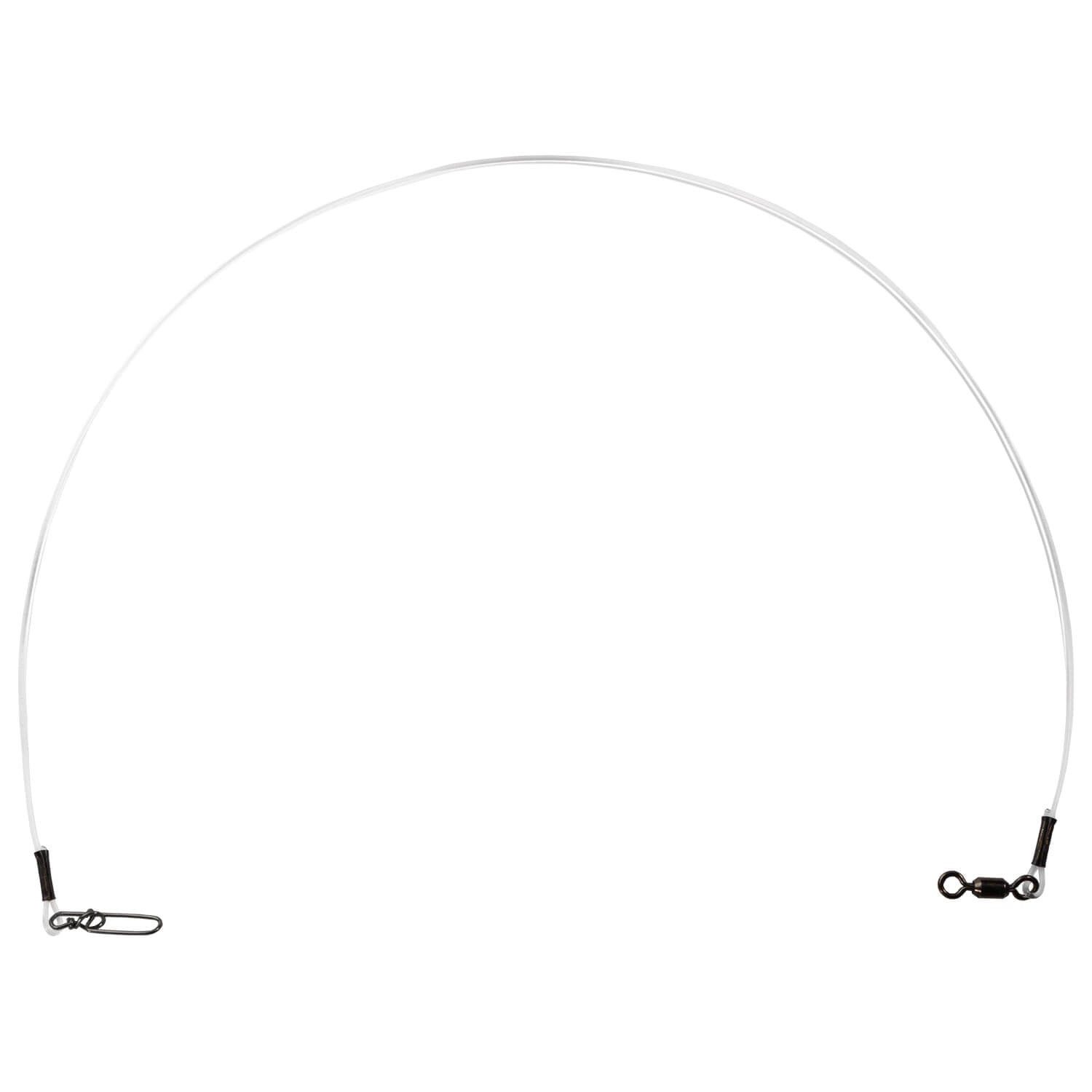 BKK Vorfachschnur BKK Fluorocarbon Vorfach HD mit Wirbel und Karabiner 50cm, (2-St)