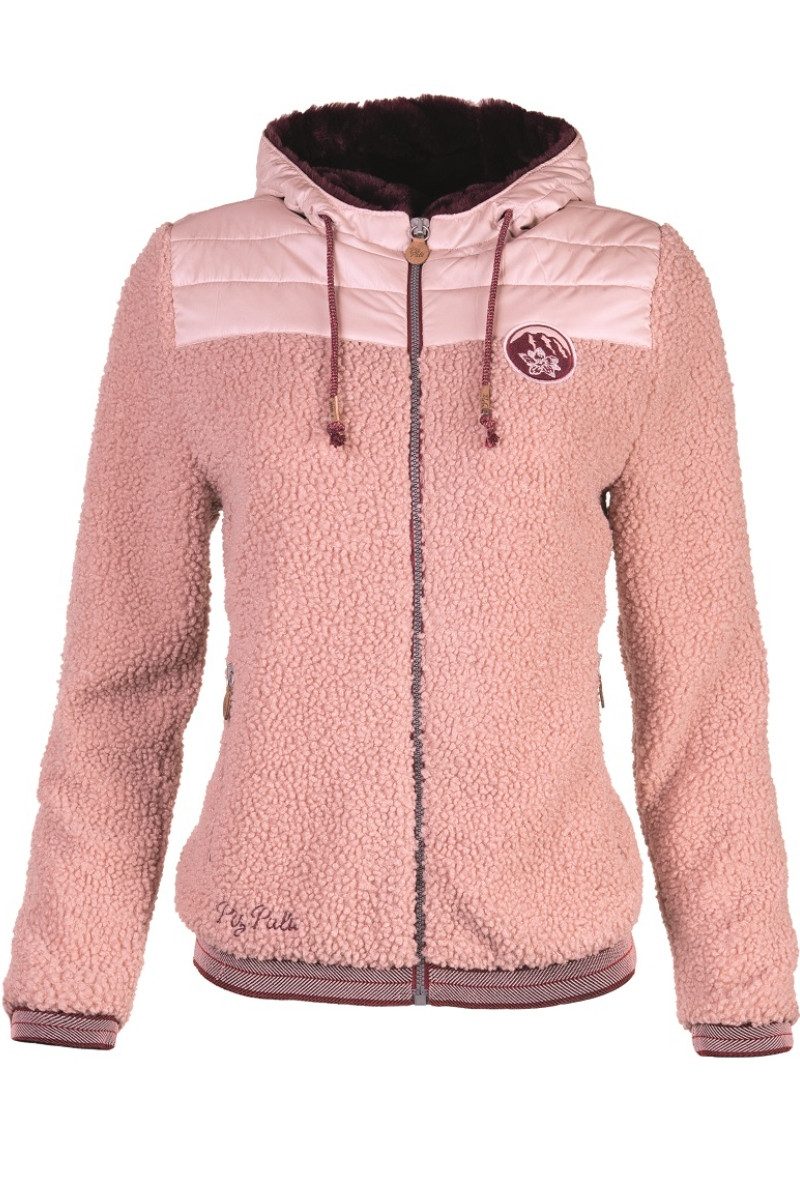 Piz Palü Outdoorjacke Plüschjacke - FALKENSTEIN - rosa günstig online kaufen