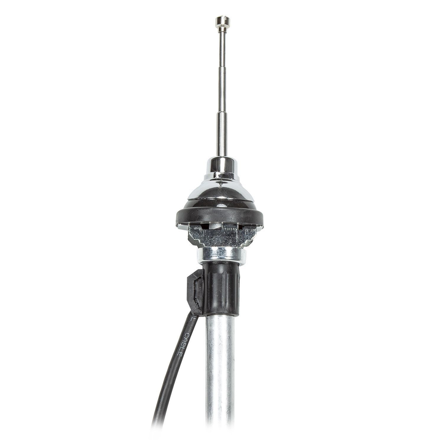 tomzz Audio Universal Kotflügel Teleskopantenne großer Kopf Kabel DIN-Stecker Edel Autoradio-Ersatzantennenstab – Bild 2 von 3