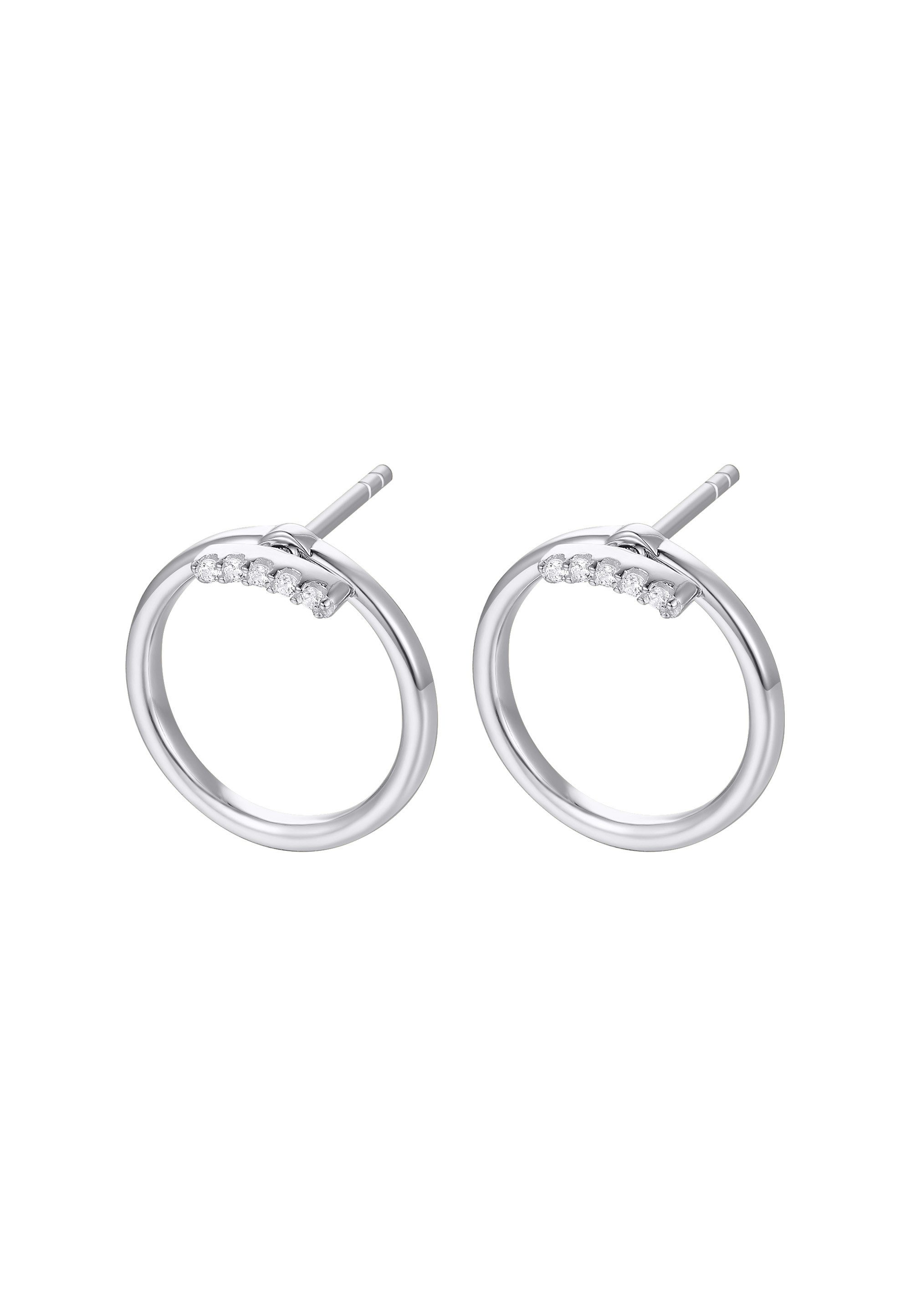 NANA KAY Paar Ohrstecker French Chic, mit farblosem Stein