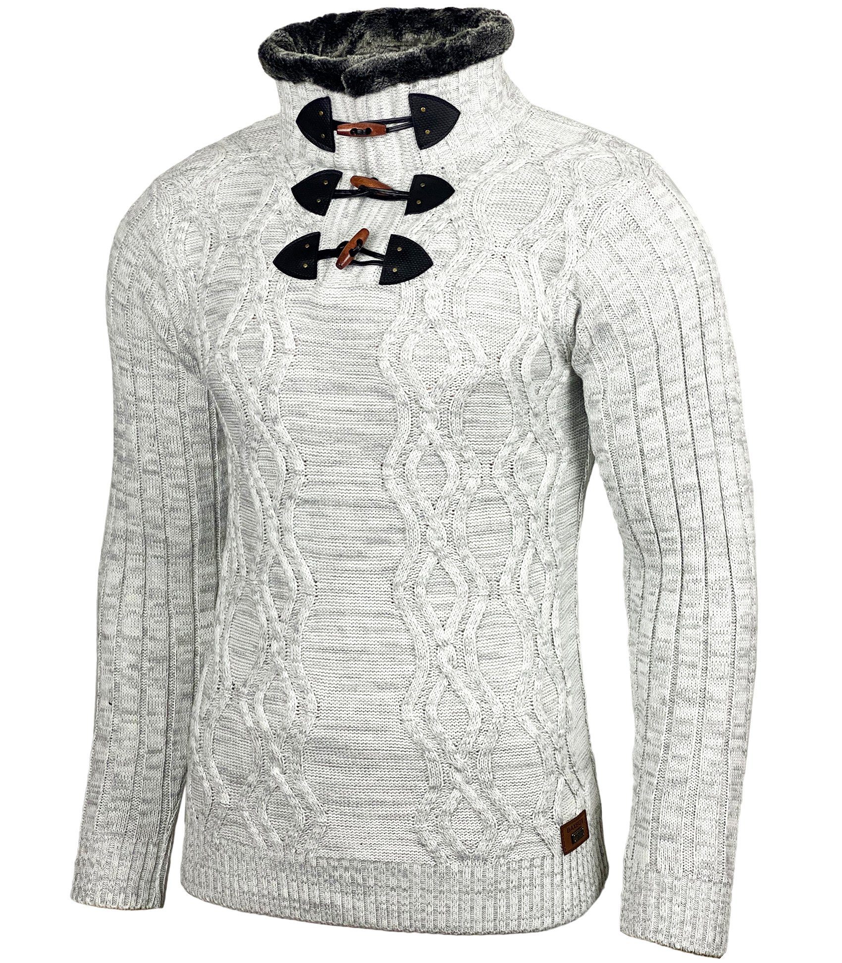 Baxboy Strickpullover Baxboy Herren Pullover Hoher günstig online kaufen