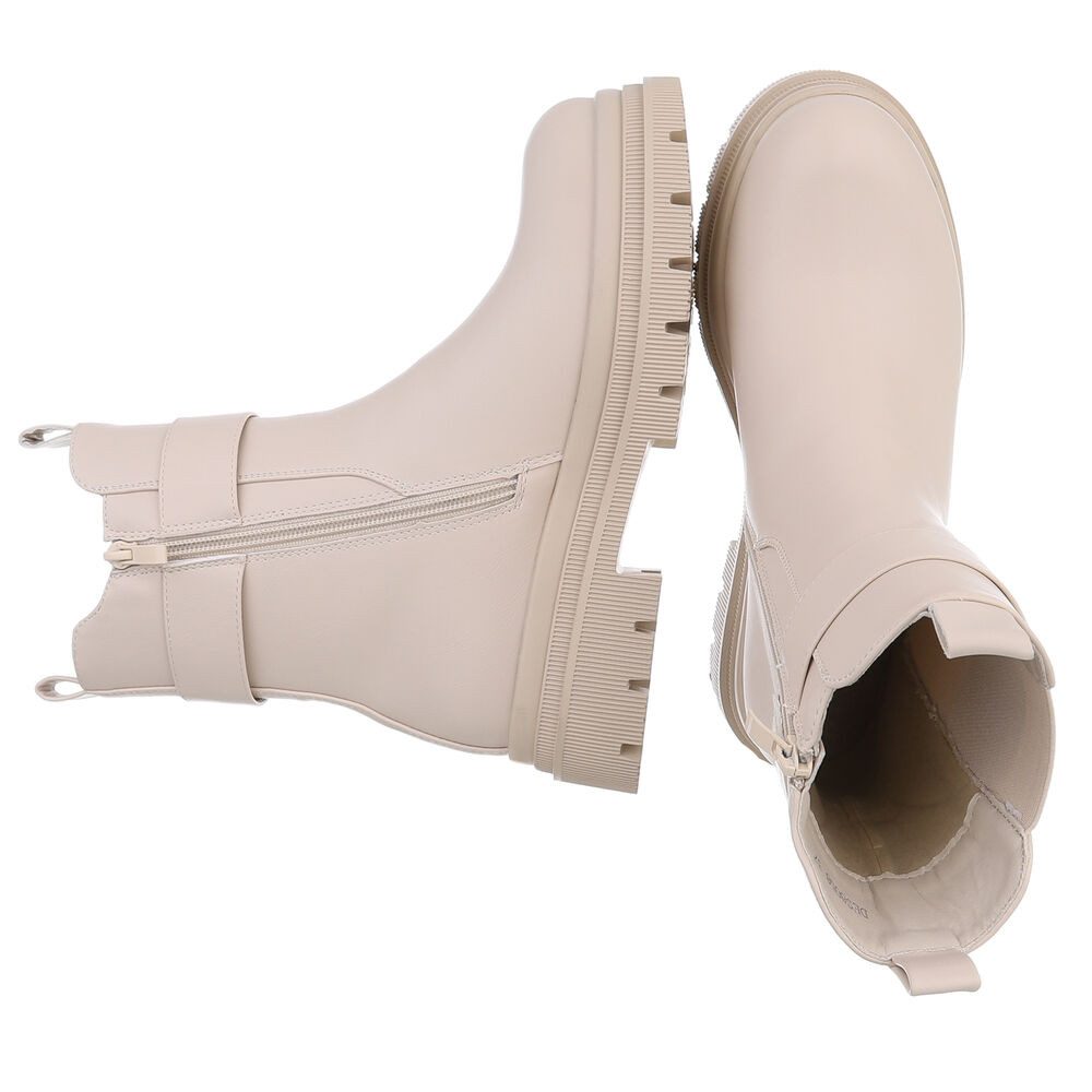 Ital-Design Moderne Damen-Stiefelette mit Schnalle für günstig online kaufen