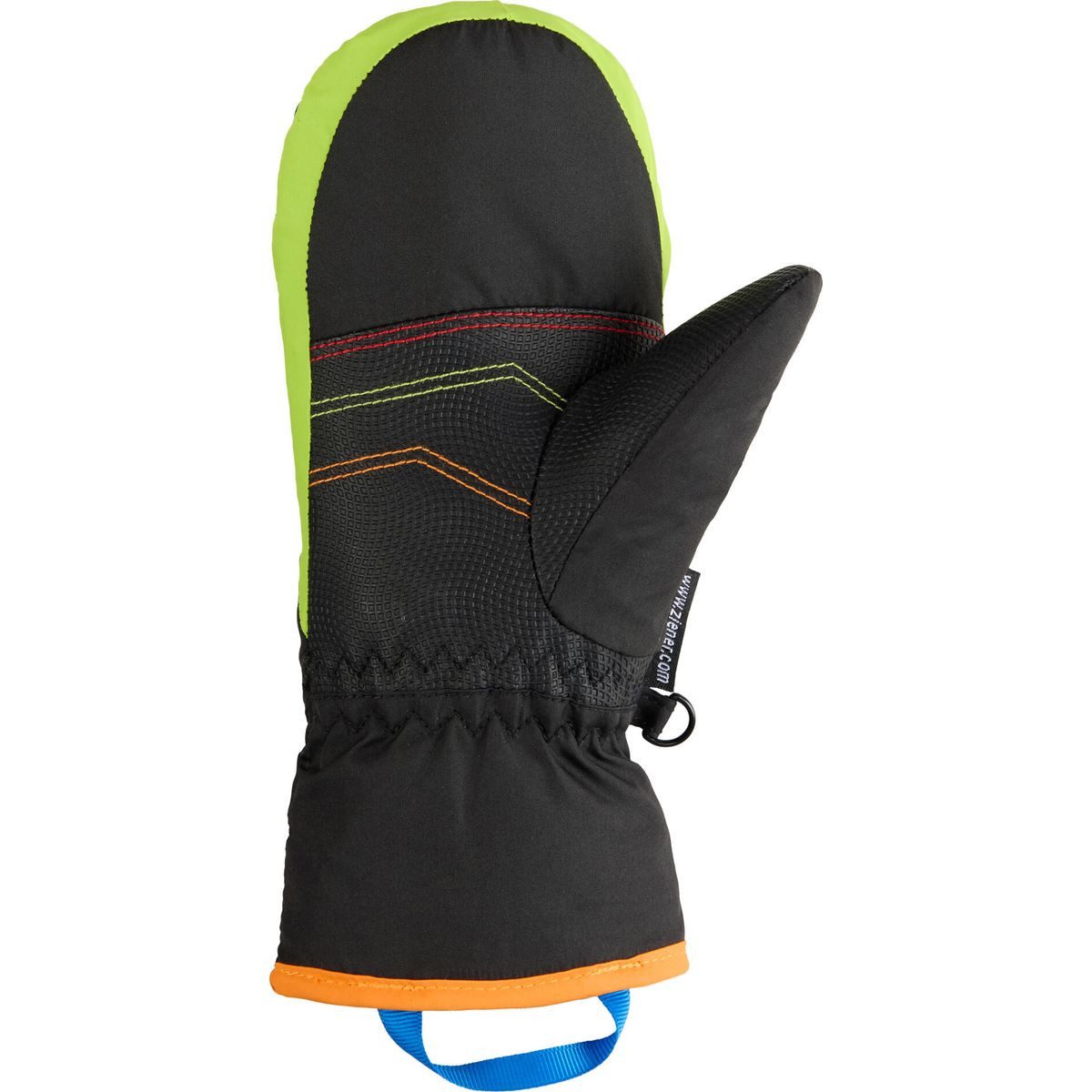 Ziener Skihandschuhe Lamilo-z AS Mitten Glove Junior Unisex Farbenfrohe und wasserdichte Skifäustlinge für Kinder mit winddichter