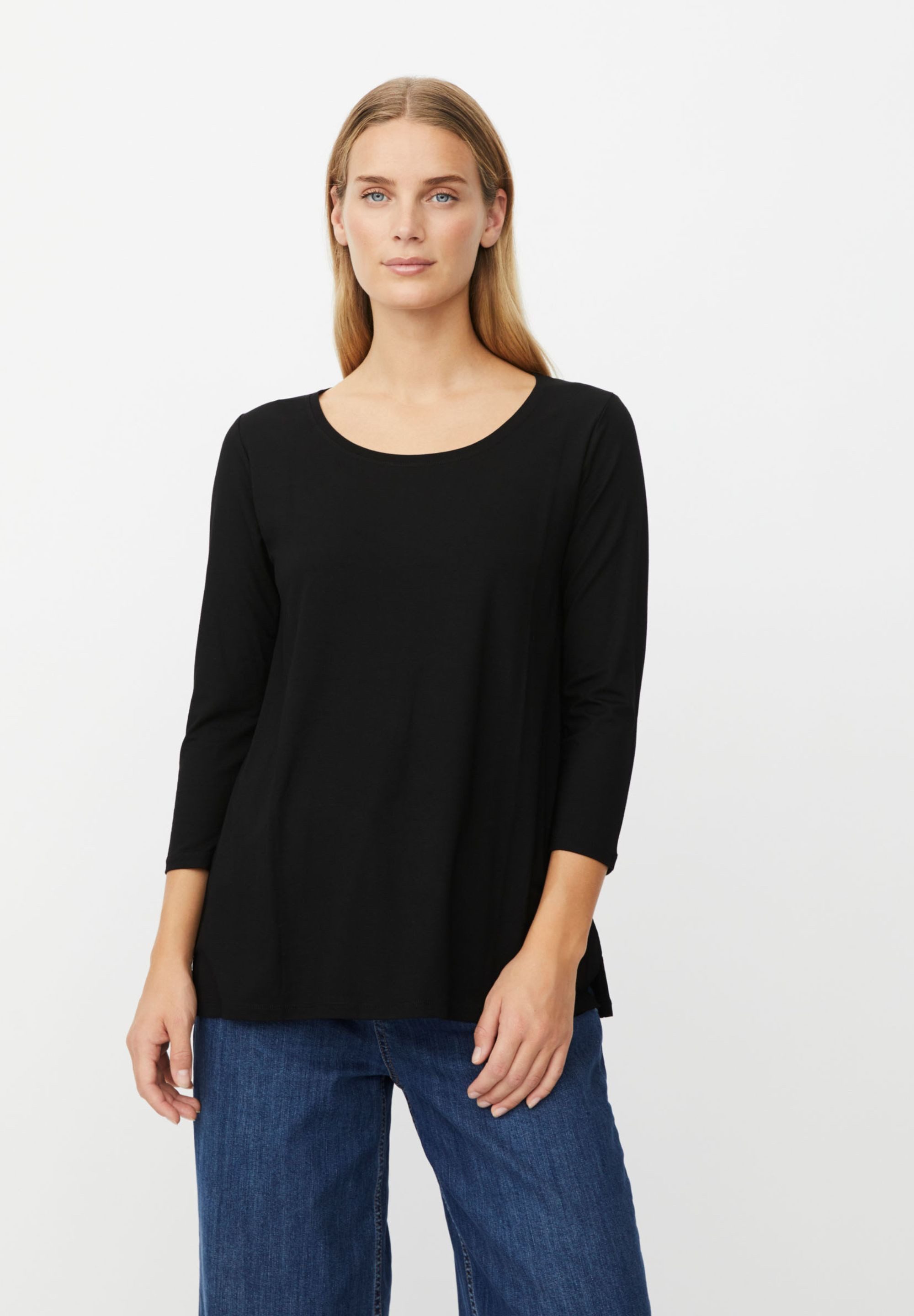 Masai Langarmbluse MaCecille Jersey, Bequem, 3/4 Ärmel
