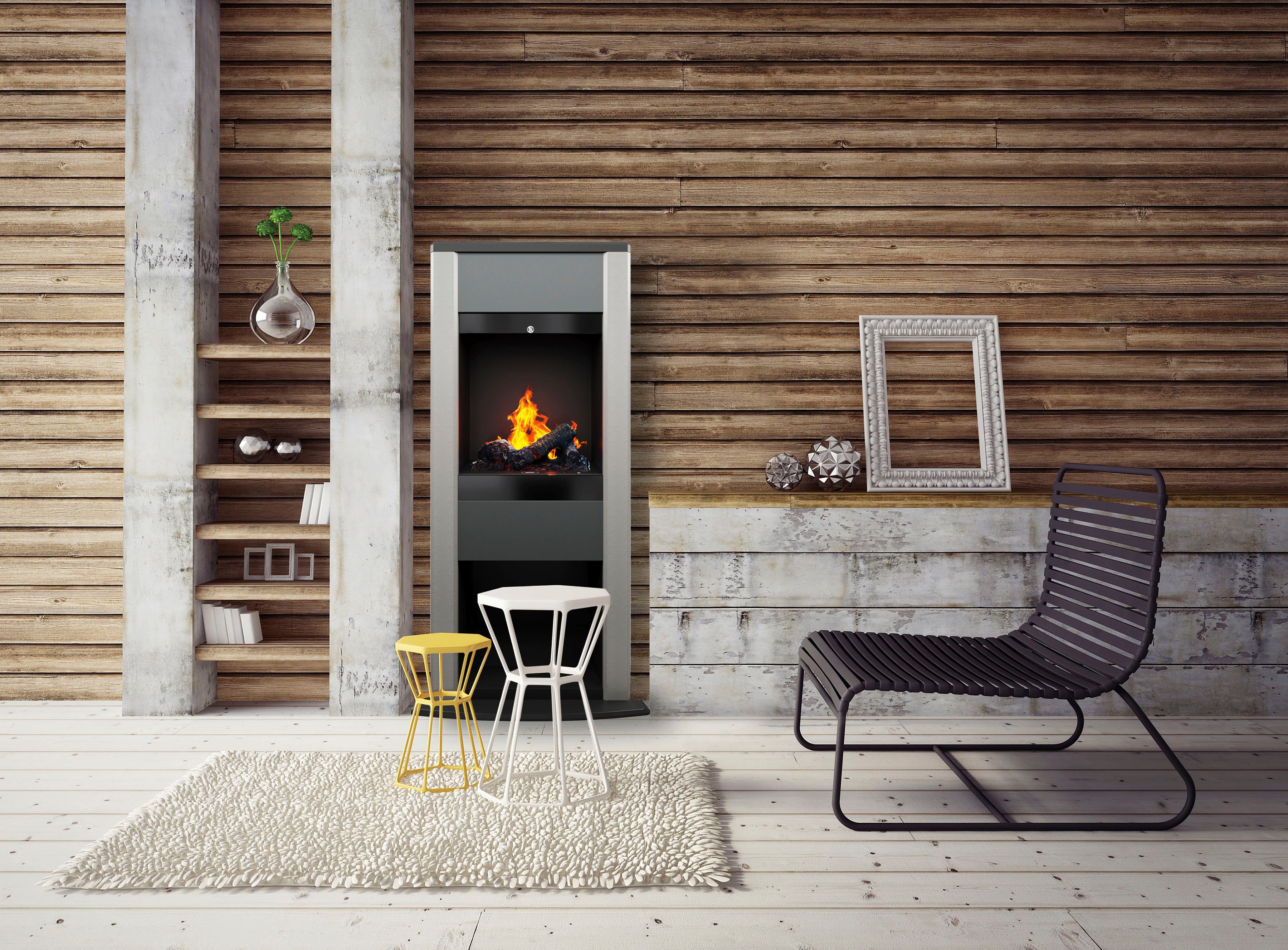 Dimplex Elektrokamin Cubic, anthrazit-grau, mit Fernbedienung, Heizung, 3D günstig online kaufen