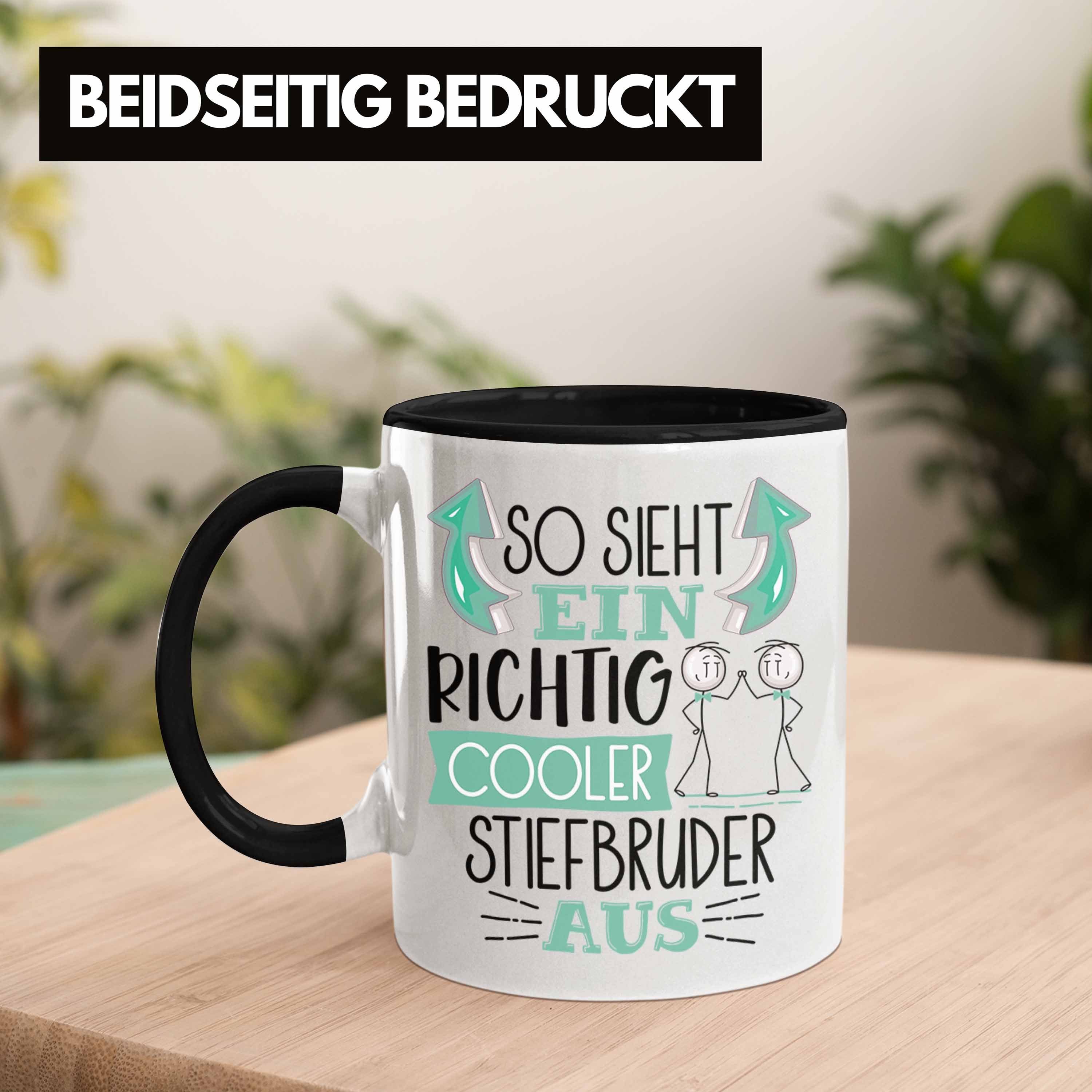 Cooler Au Trendation Schwarz RIchtig Ein Tasse Tasse Geschenk Sieht Stiefbruder Stiefbruder So