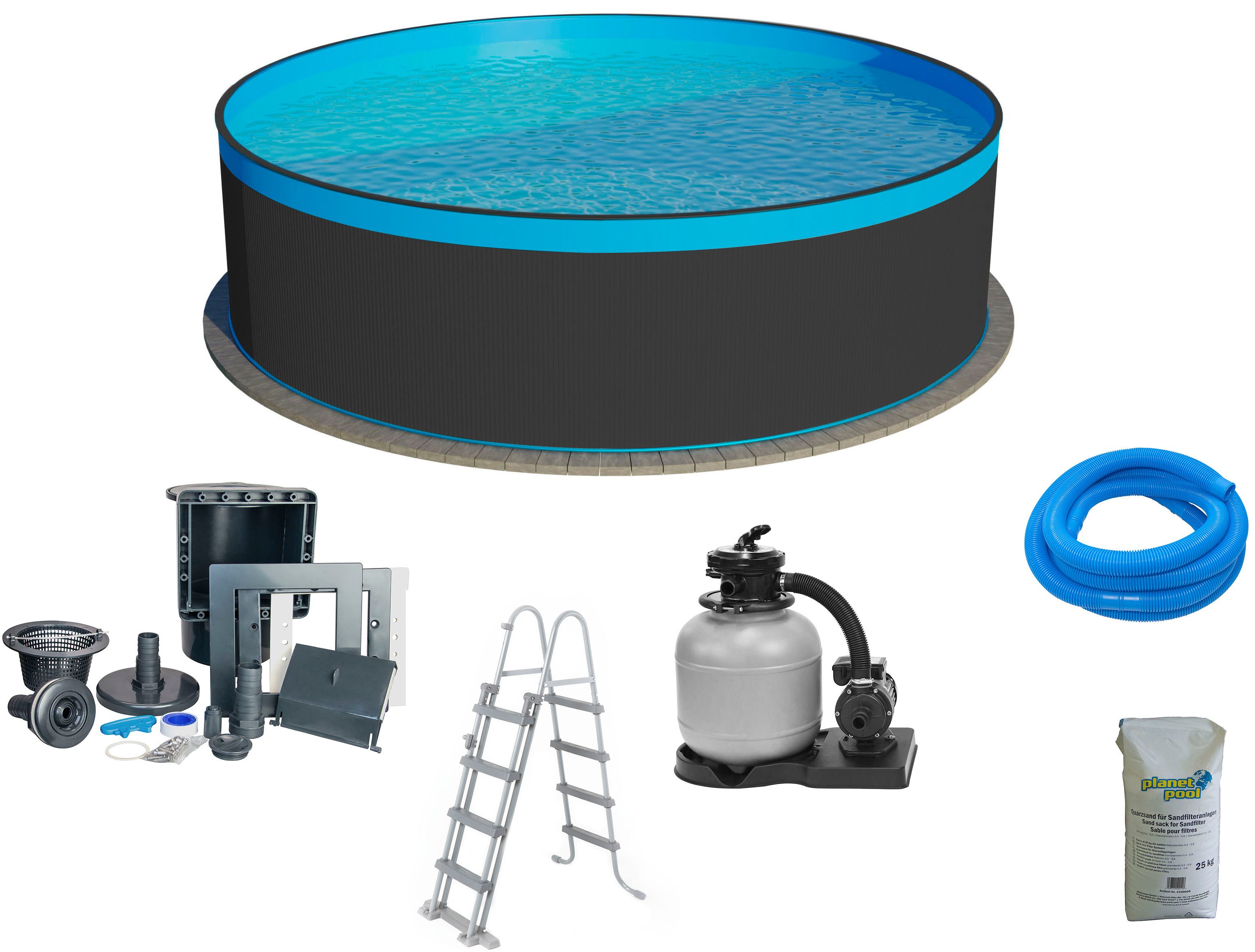 Clear Pool Rundpool (Set, 6-tlg), ØxH: 500x120 cm