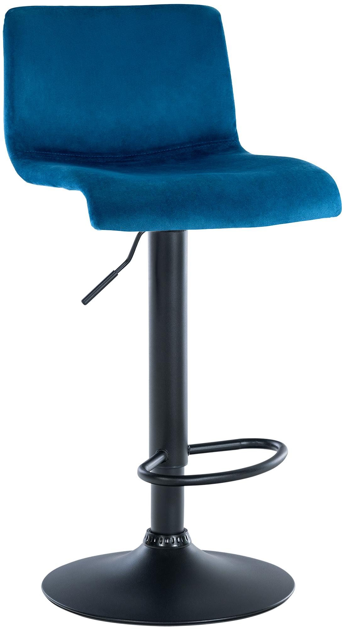 CLP Barhocker Hover, Samtbezug, höhenverstellbar und drehbar
