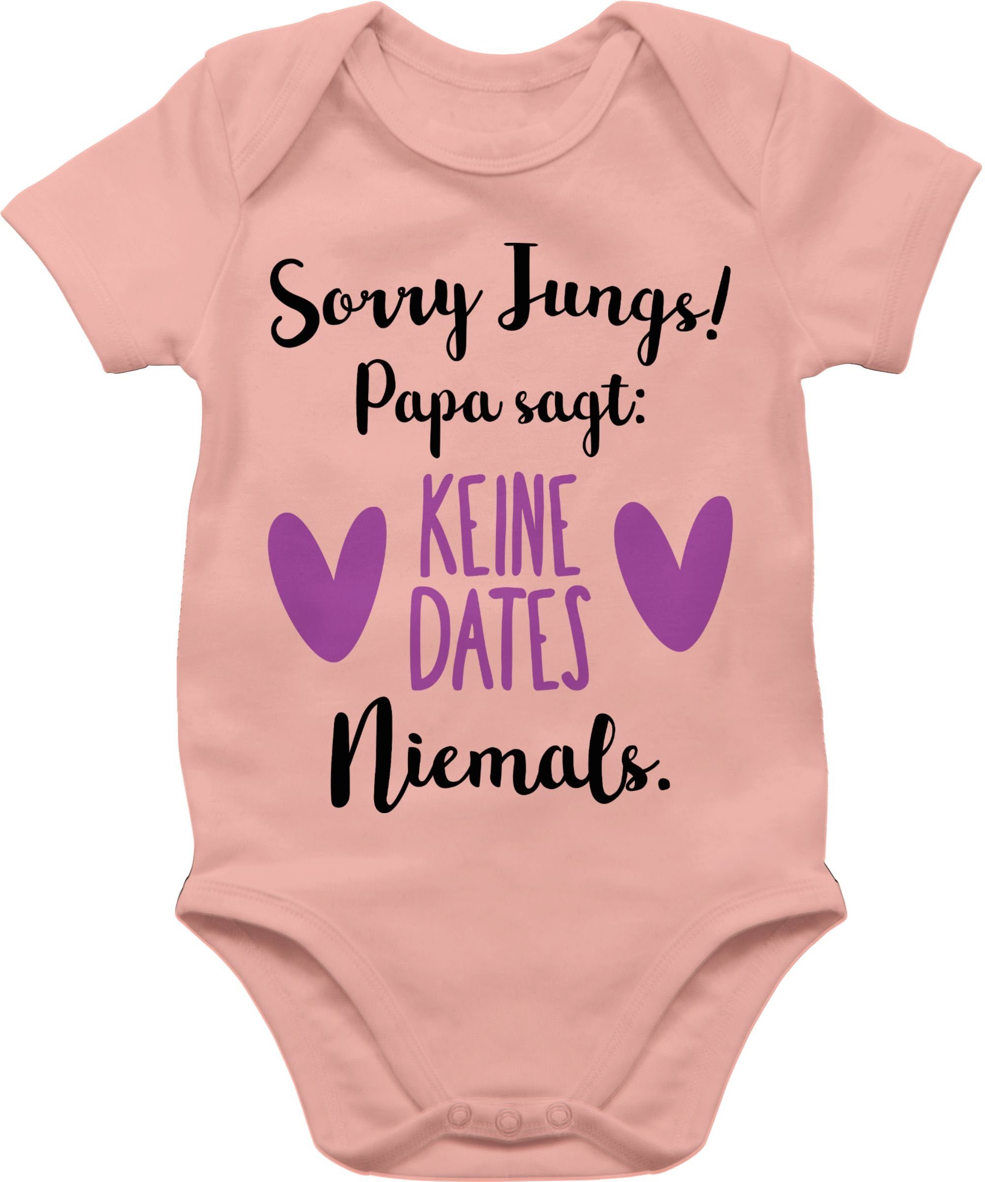 Shirtracer Shirtbody Sorry Jungs Dates Lila 2 Geschenk Baby Vatertag Keine Babyrosa