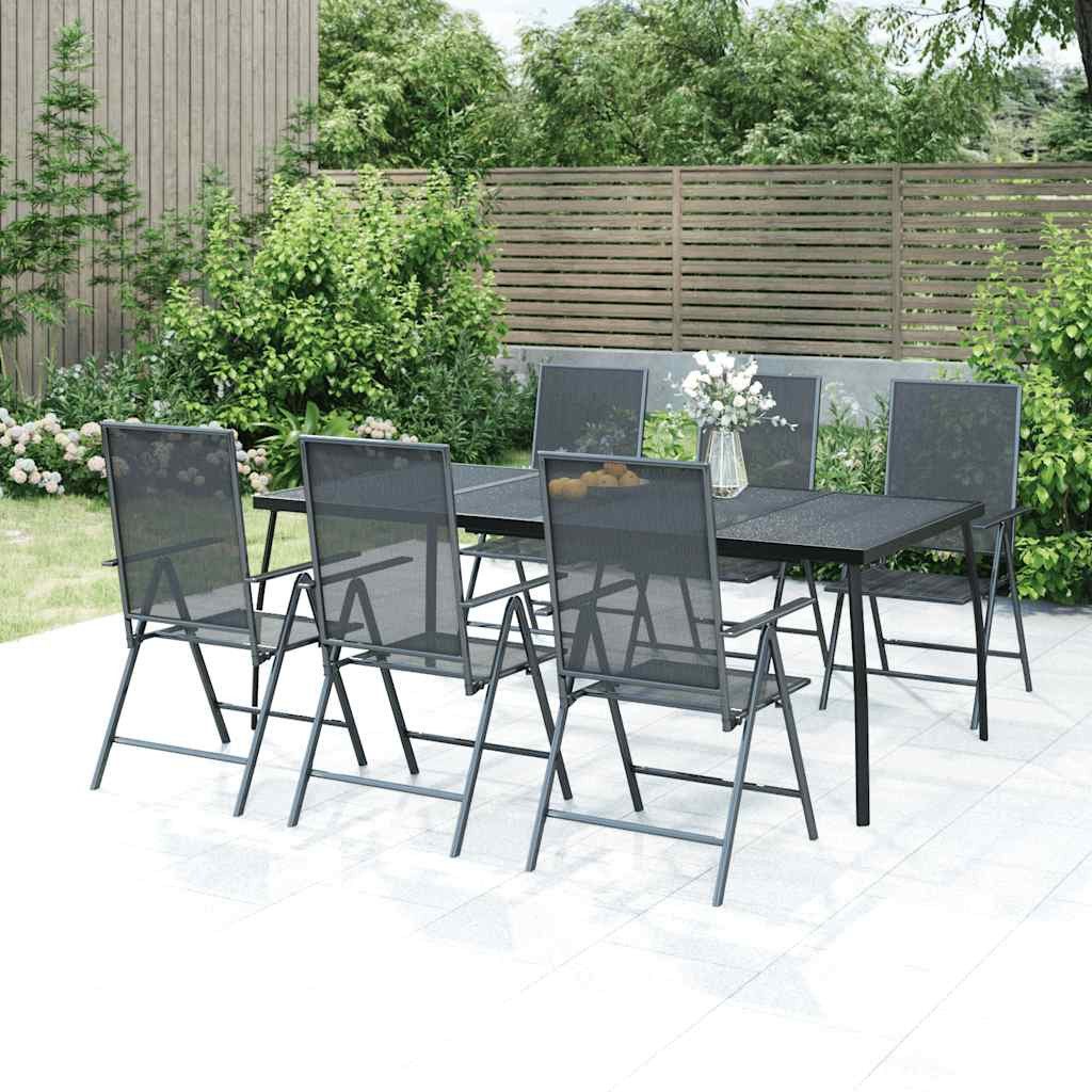 vidaXL Gartentisch Gartentisch Anthrazit 200x100x72 cm Stahlgitter (1-St)