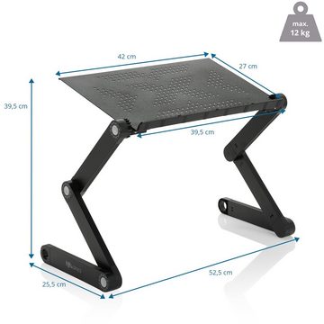 hjh OFFICE Schreibtischaufsatz Schreibtischaufsatz VM-SA II Aluminium, (1 St), 360° verstellbare Beine