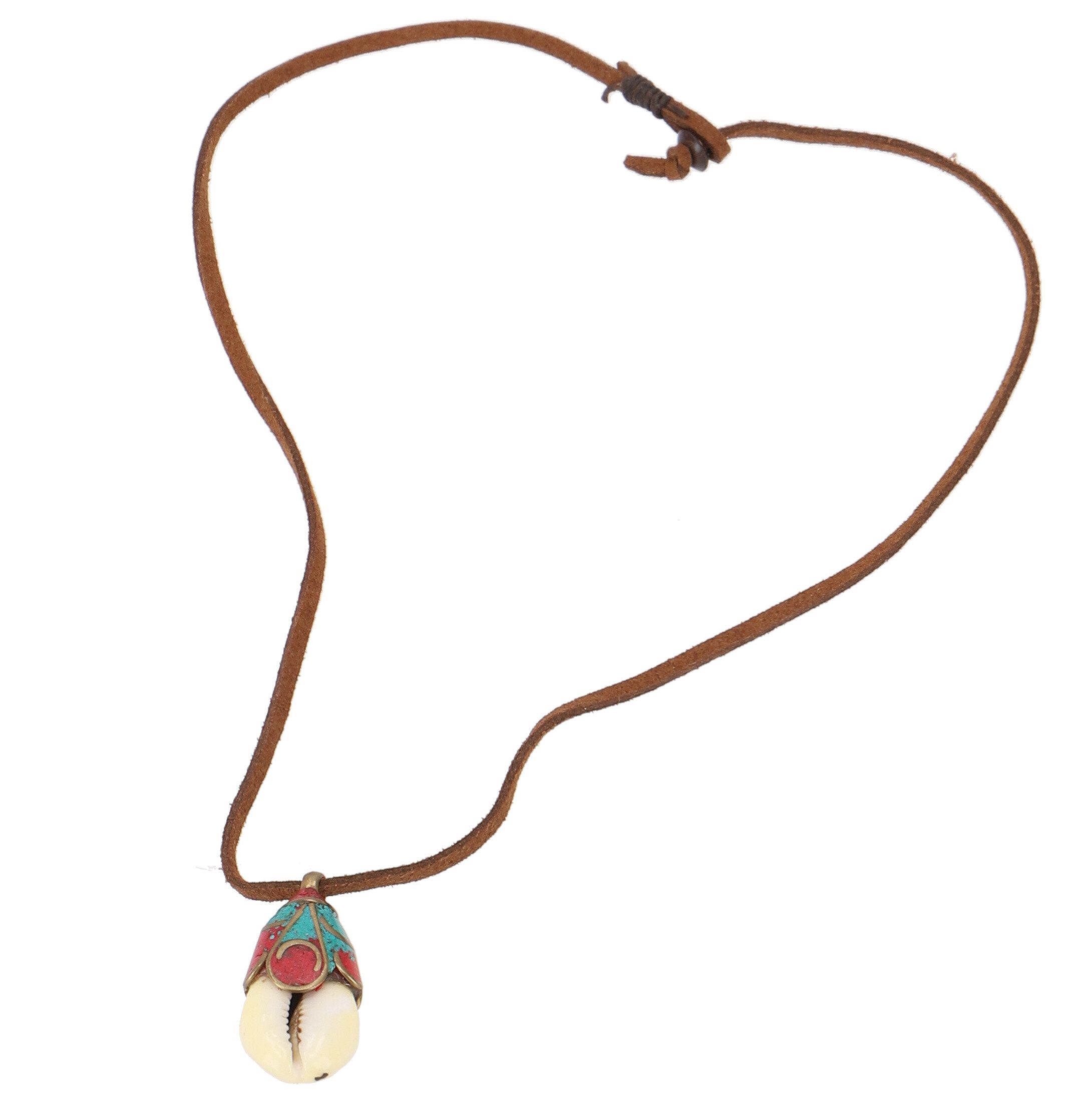 Guru-Shop Perlenkette Kauri Muschel Halskette mit günstig online kaufen