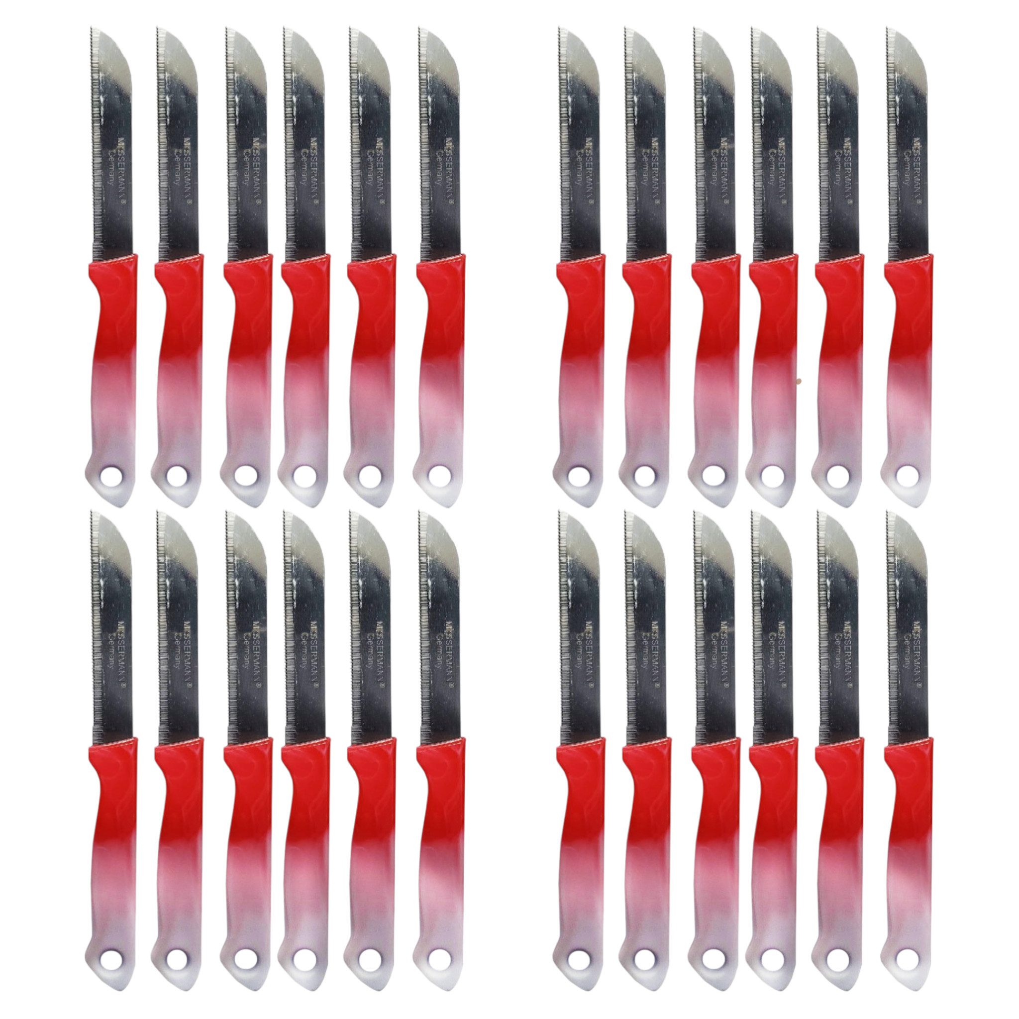 Messermann Germany Universalküchenmesser Нож для фруктов Küchenmesser 4x6=24 Stk Gezackt