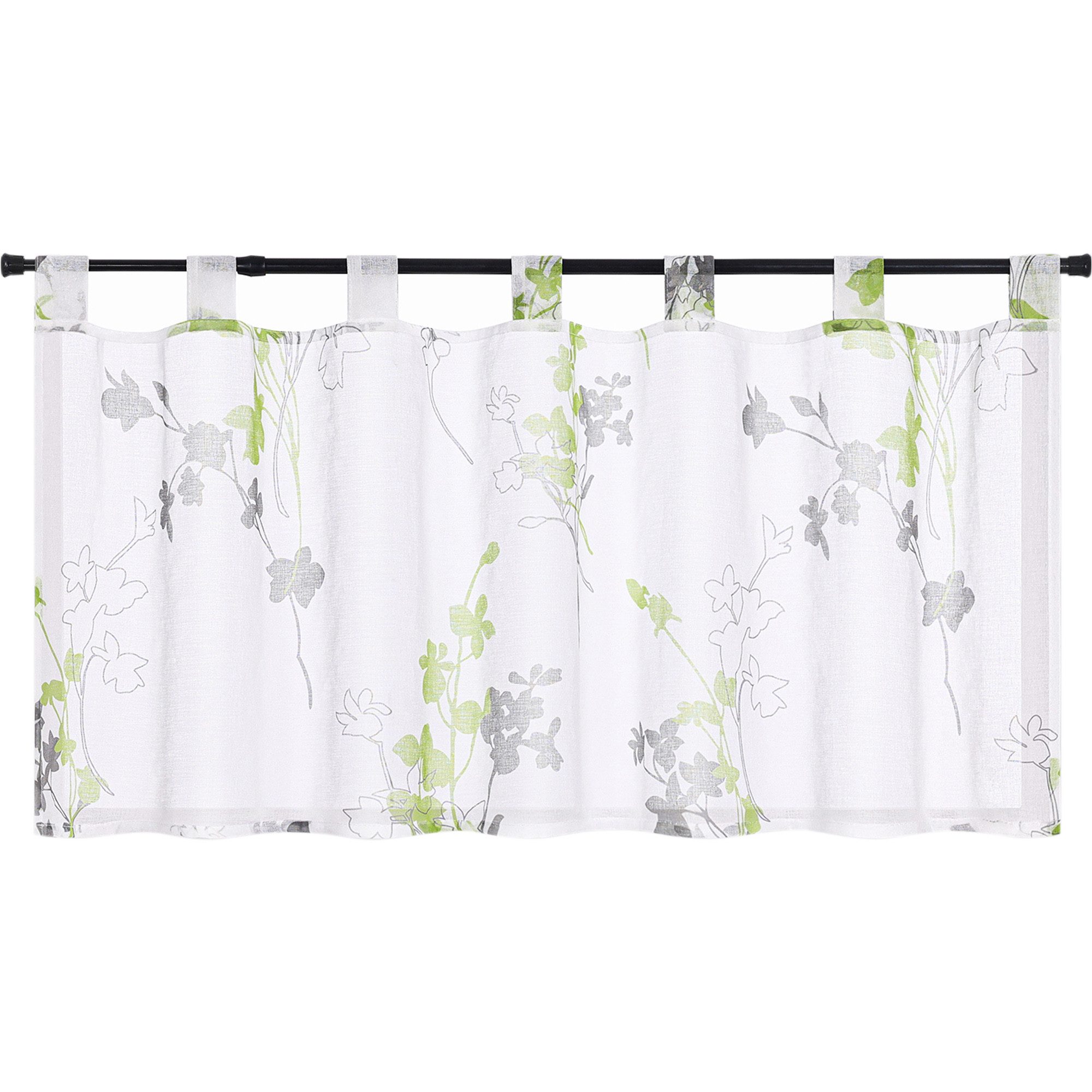 Joyswahl Scheibengardine, Schlaufen, transparent, mit Blätter Gardine Kurzs günstig online kaufen