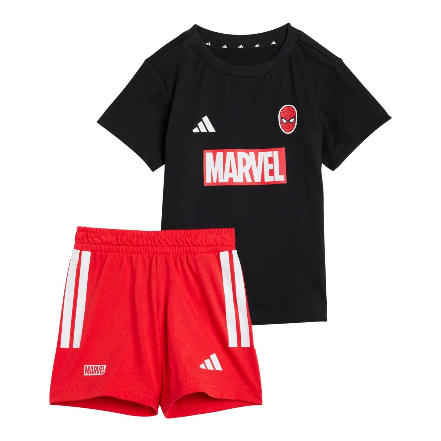 adidas Performance T-Shirt Jogginganzug Marvel Spider-Man (T-shirt und kurze Hose) schwarz/rot
