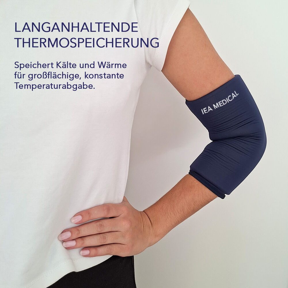 IEA Medical Kühlmanschette IEA Medical Kühlmanschette - M, 360°-Kühlpack, elastischer Sleeve ohne Klett, wiederverwendbar