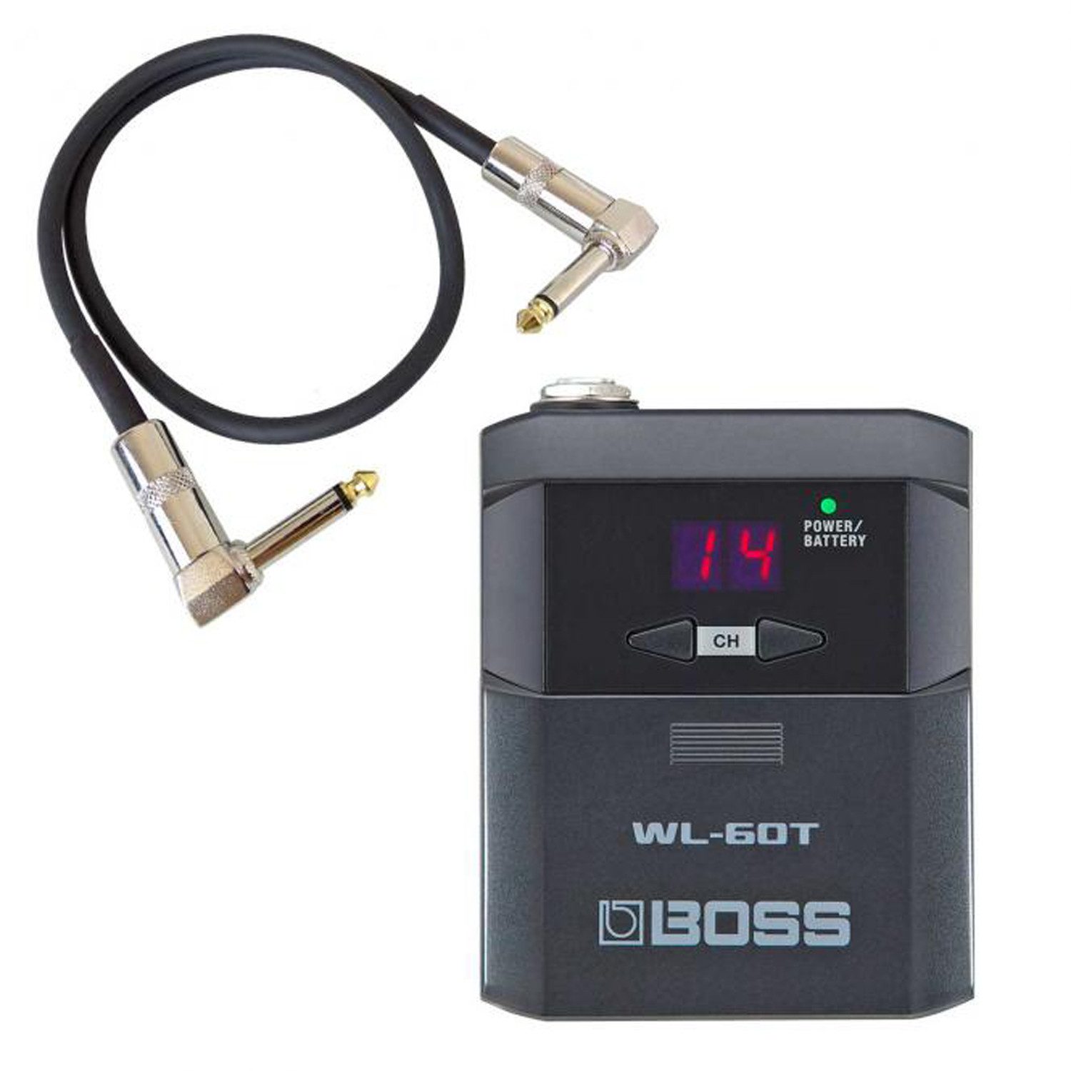 E-Gitarre Boss WL-60T Wireless Transmitter mit Patchkabel