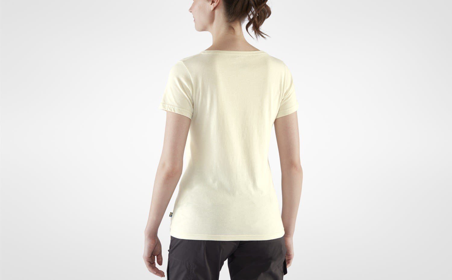 White T-Shirt T-shirt Sunrise Kurzarm-Shirt Damen Fjällräven Fjällräven W Chalk