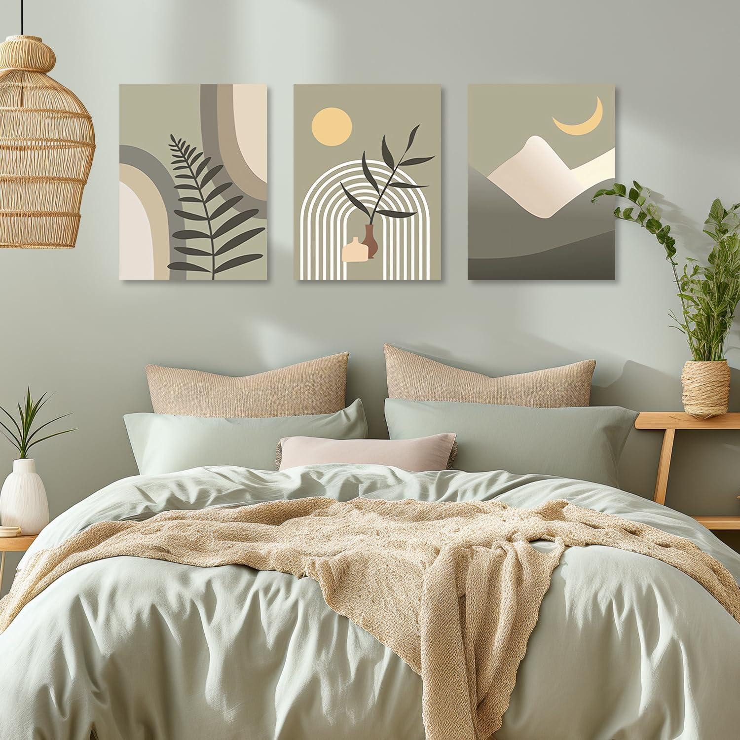 Dazzlewall Leinwandbild Boho Abstrakte Wandbilder Sonne günstig online kaufen