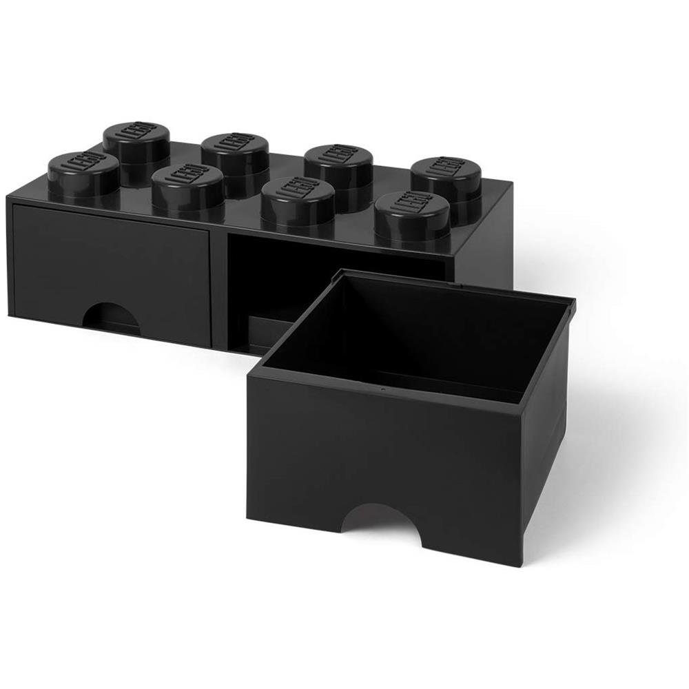 Room Copenhagen Aufbewahrungsbox LEGO® Storage Brick 8 (1x Aufbewahrungsstein mit 2 Schubladen, 1 St., 8 Noppen 50 x 25 x 18 cm), Baustein stapelbar