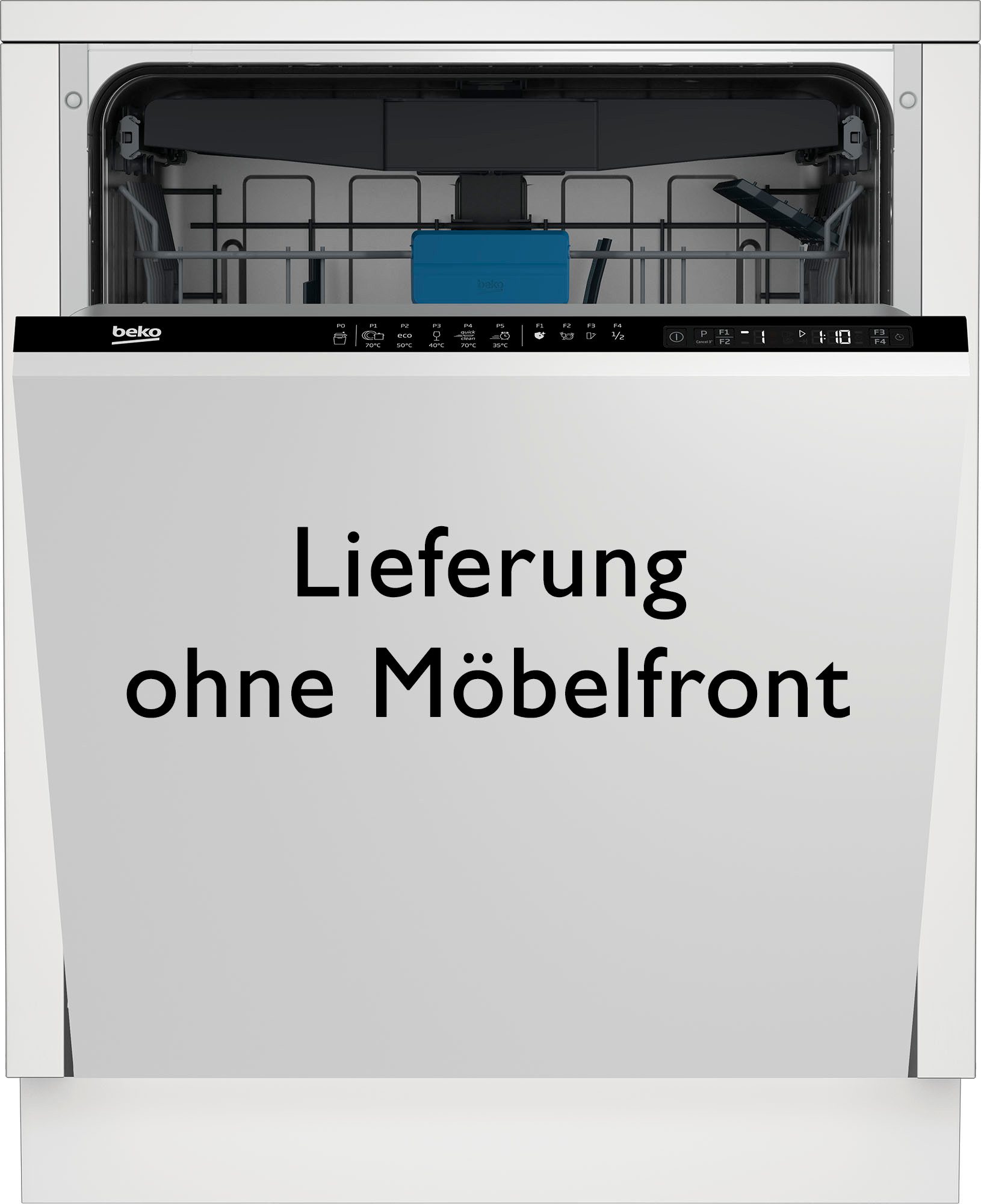 BEKO vollintegrierbarer Geschirrspüler BDIN25530 7624091677, 15 Maßgedecke, Doppelt gut organisiert – inklusive Besteckschublade und Besteckkorb