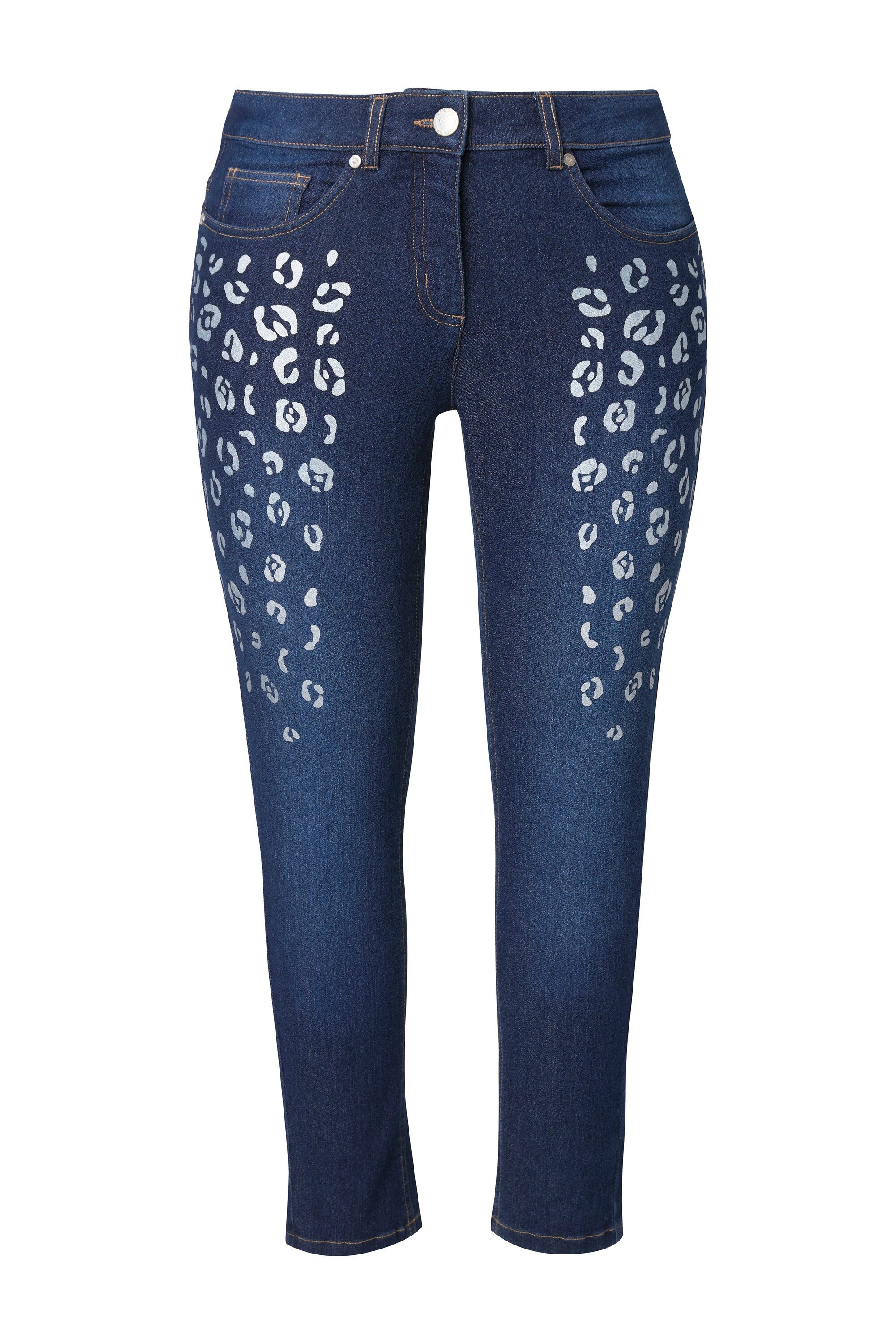 MIAMODA Regular-fit-Jeans Skinny-Jeans Slim Fit silberner Leo 5-Pocket günstig online kaufen