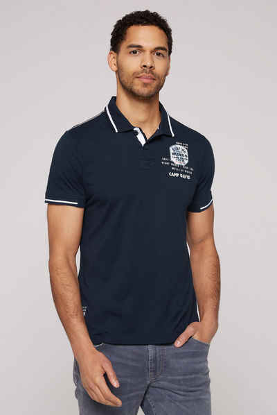 CAMP DAVID Poloshirt mit kontrastreichen Details