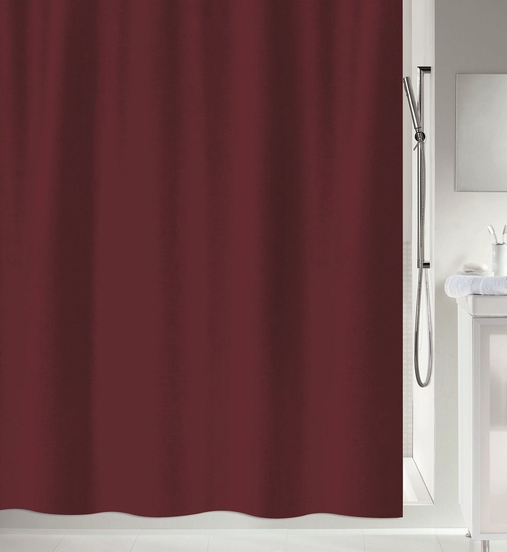 spirella Duschvorhang PRIMO Breite 120 cm, Anti-Schimmel Textil-Duschvorhang, Polyester, 120x200 cm, waschbar
