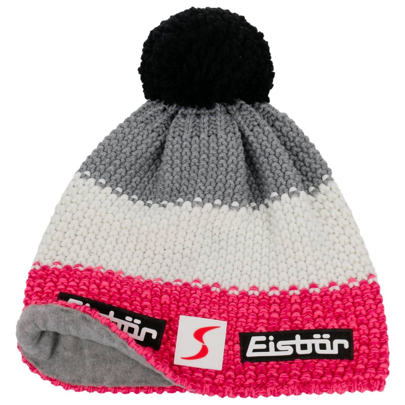 Made in Beanie (1-St) the Eisbär mit EU Futter, Bommelmütze pink