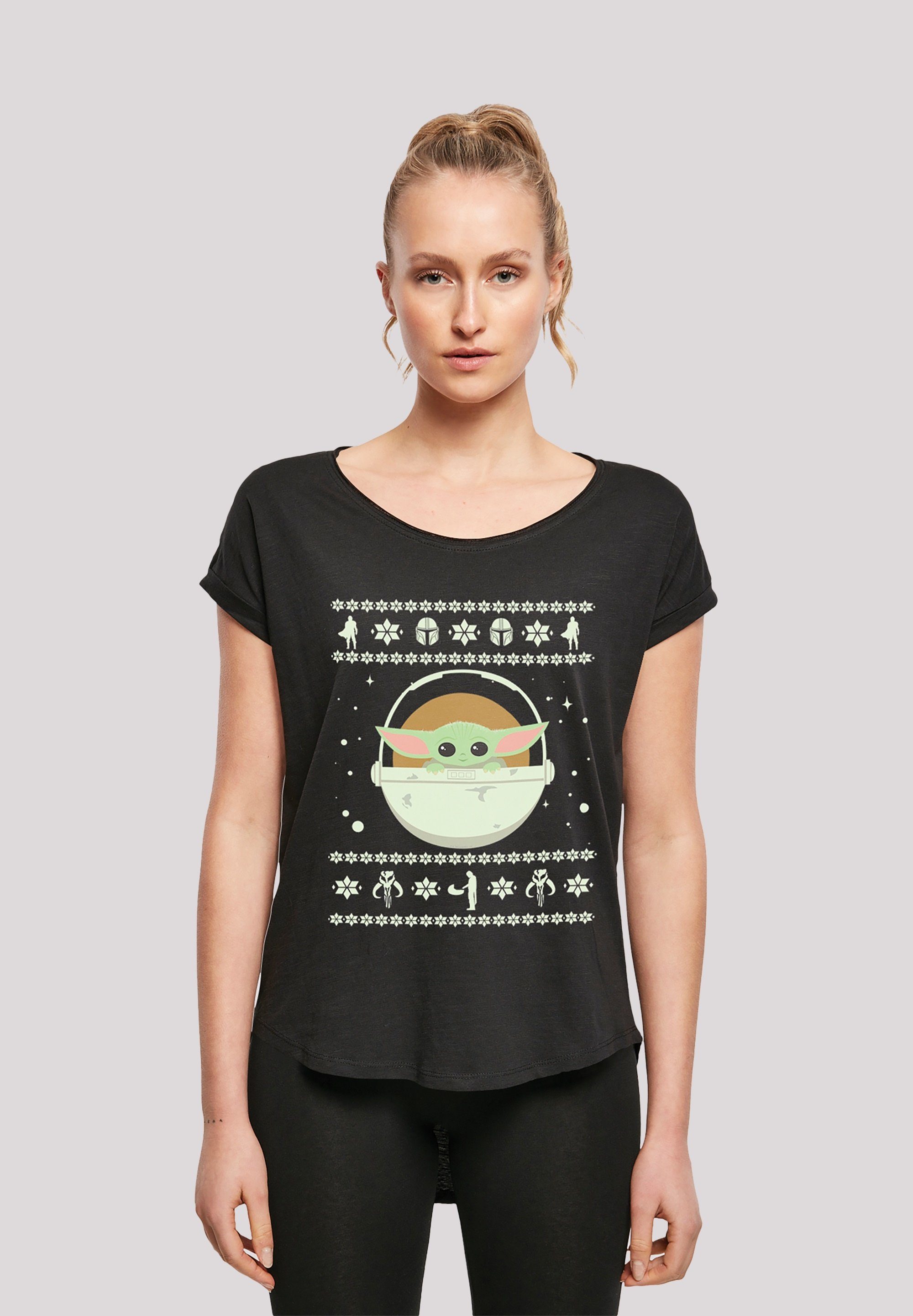 F4NT4STIC T-Shirt Star Wars The Mandalorian Baby Yoda Print