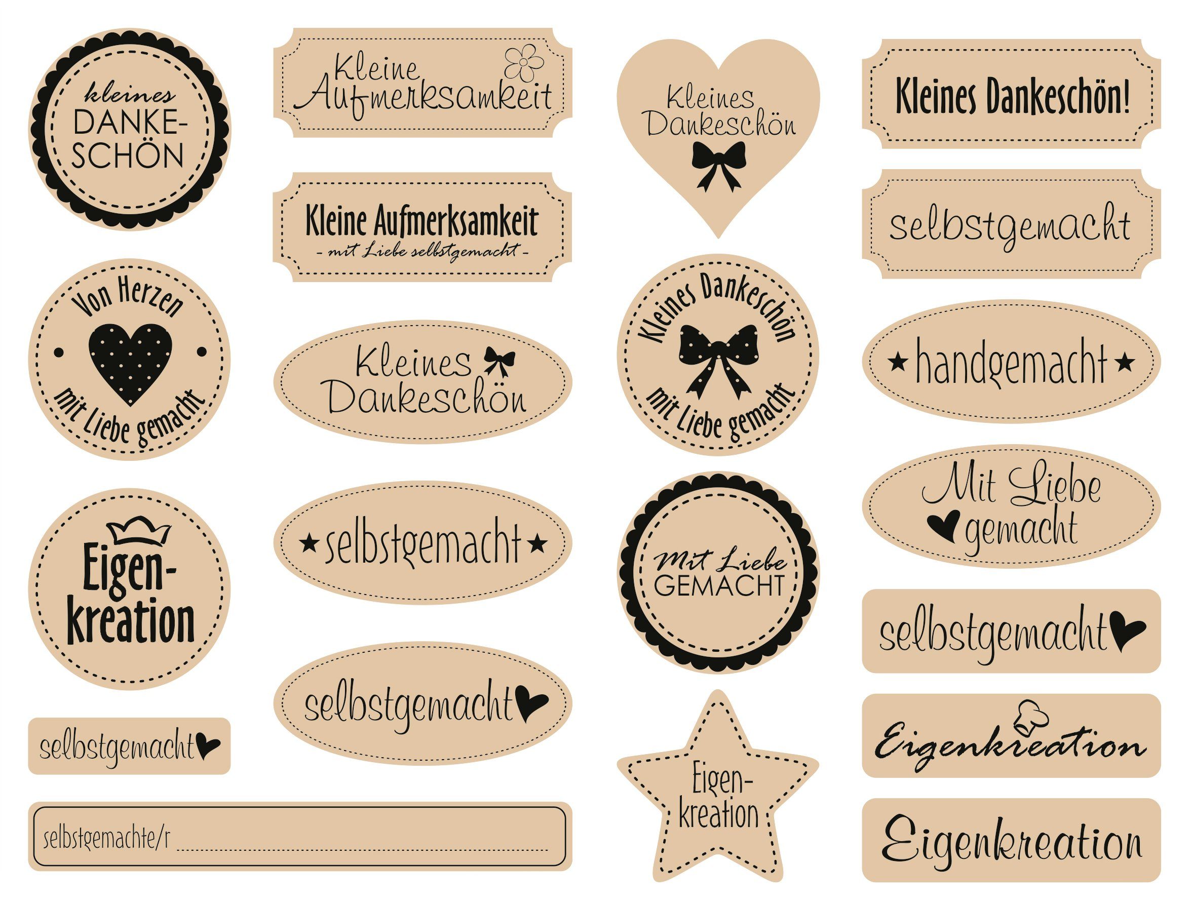 MEYCO Hobby Наклейки Selbstgemacht, 42 Stück