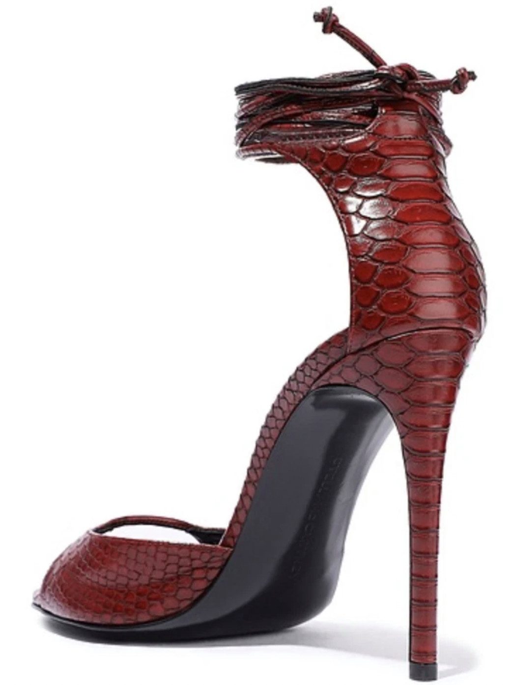 Stella McCartney Sandalen mit Schlangenprägung und Schnürung High-Heel-Pump günstig online kaufen