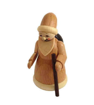 Spielwarenmacher Günther e.K. Weihnachtsfigur Miniaturfigur Weihnachtsmann natur Höhe=6cm NEU, für Setzkasten, freistehend, zum basteln geeignet
