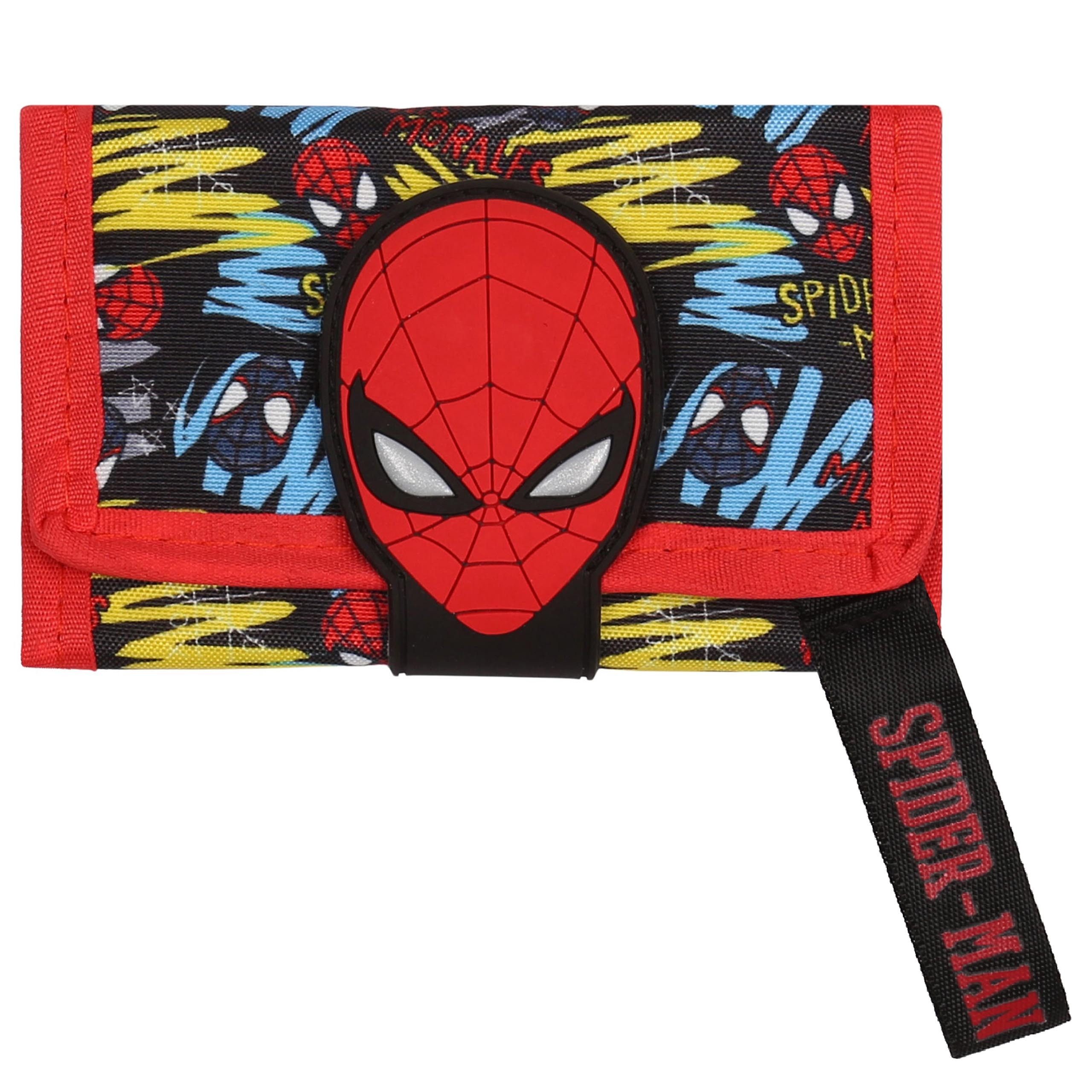 Sarcia.eu Mini Geldbörse MARVEL Spider-Man Geldbörse für Jungen mit Klettverschluss, 8 × 13 cm