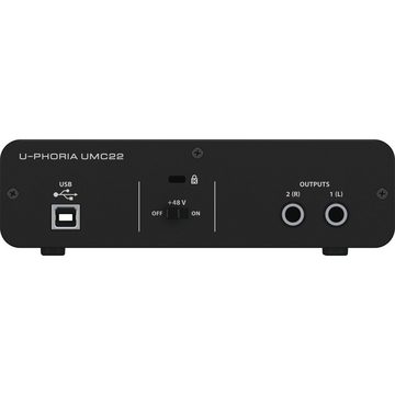 Behringer Digitales Aufnahmegerät (UMC22 U-Phoria - USB Audio Interface)
