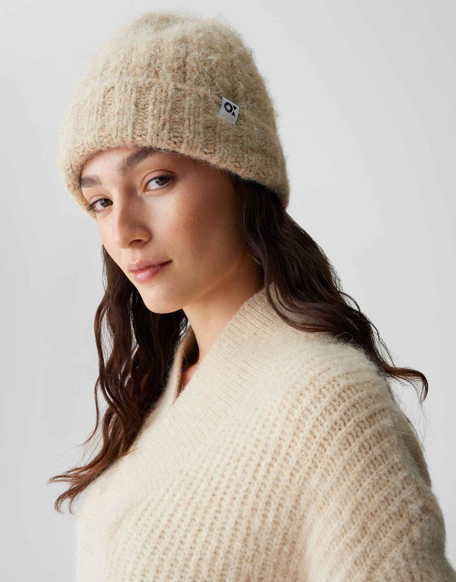 OPUS Strickmütze ACOTTA mit Wollanteil one size, flauschiger Griff, gebürst günstig online kaufen