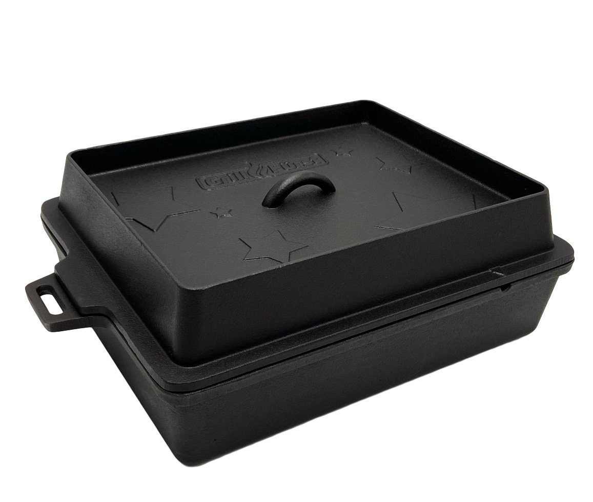 Bratentopf Grillfürst Dutch Oven ohne Füsse Kastenform BK6