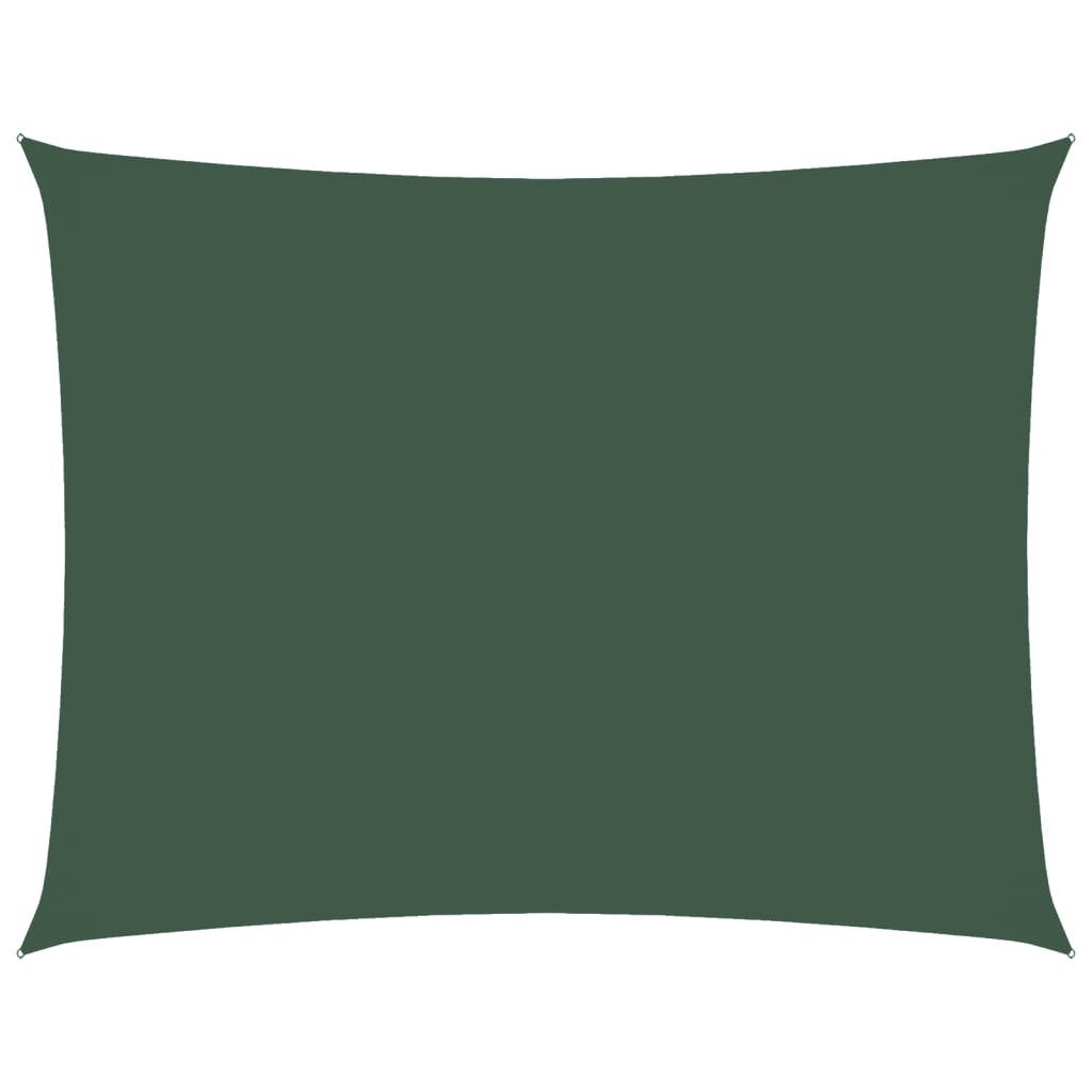 vidaXL Sonnensegel Sonnensegel Oxford-Gewebe Rechteckig 3x6 m Dunkelgrün, (1-tlg)