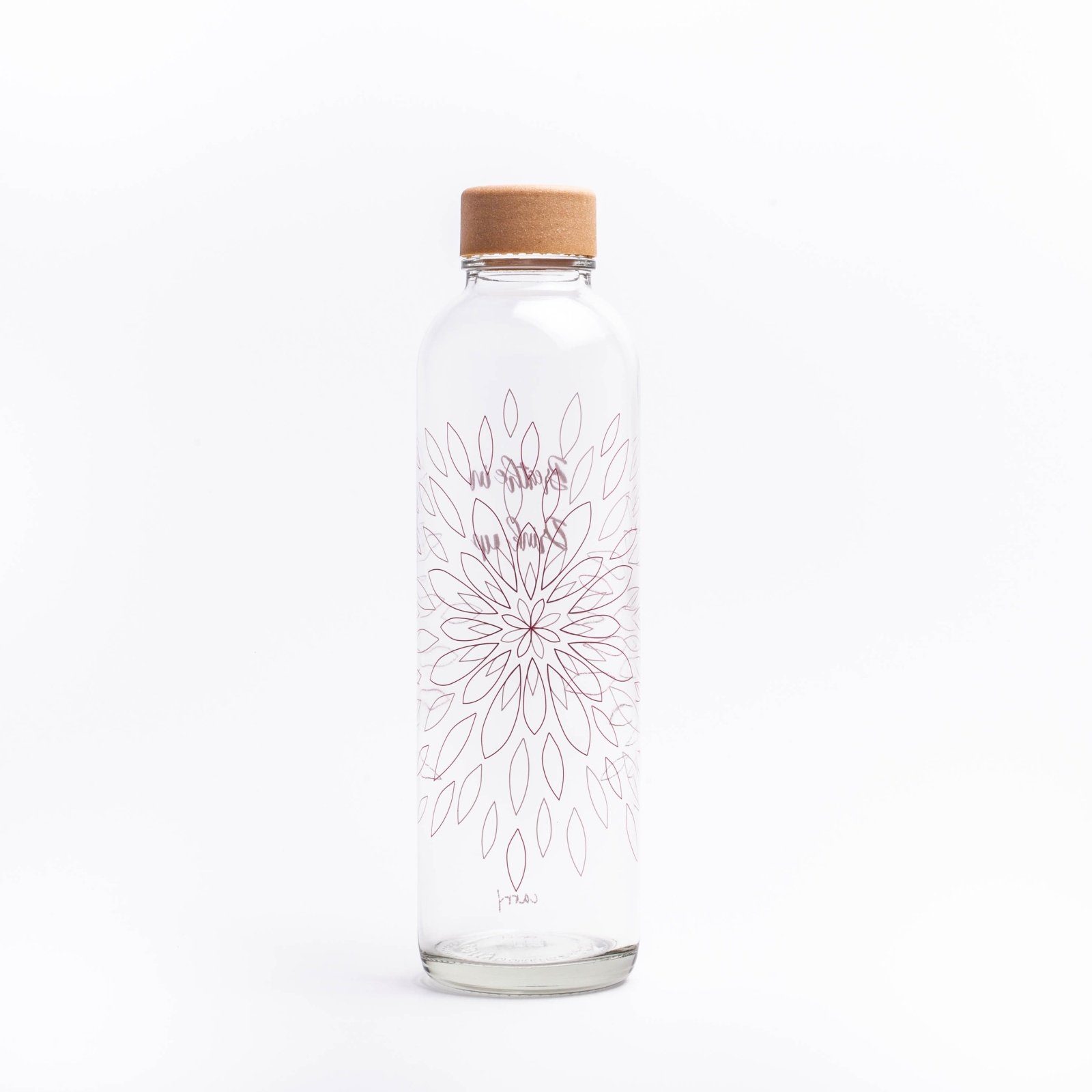 yogabox Trinkflasche CARRY 0.7 l BREATHE IN GLAS, Regional produziert