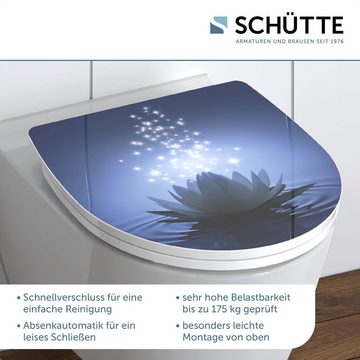 Schütte WC-Sitz Water Lily, Duroplast, mit Absenkautomatik und Schnellverschluss, High Gloss